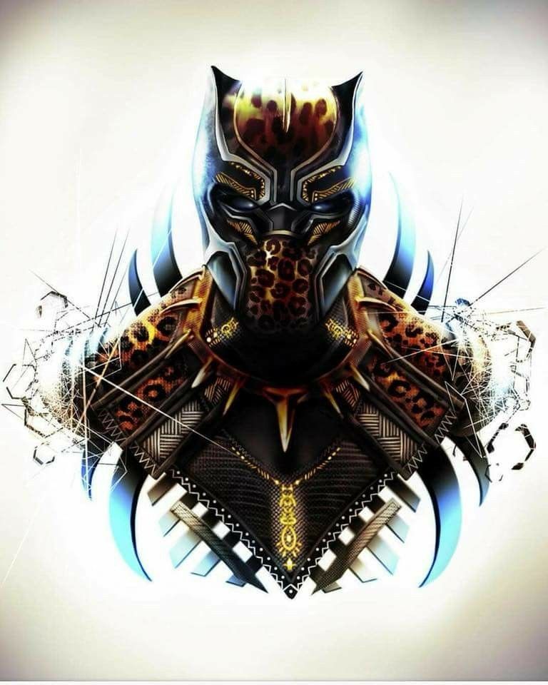 Gold Black Panther Logo Wallpapers