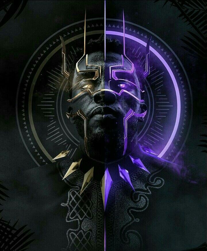 Gold Black Panther Logo Wallpapers