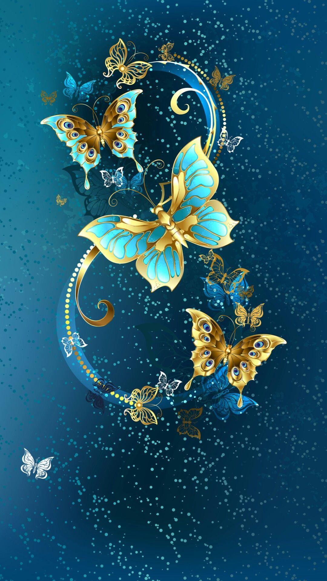 Gold Butterfly Wallpapers