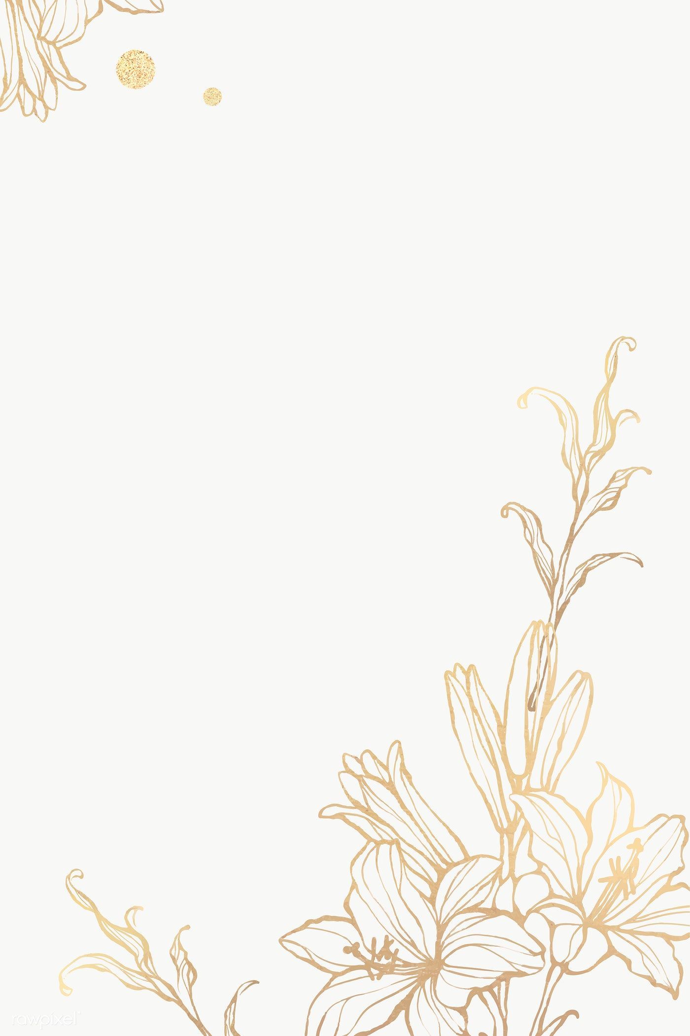 Gold Flower Wallpapers