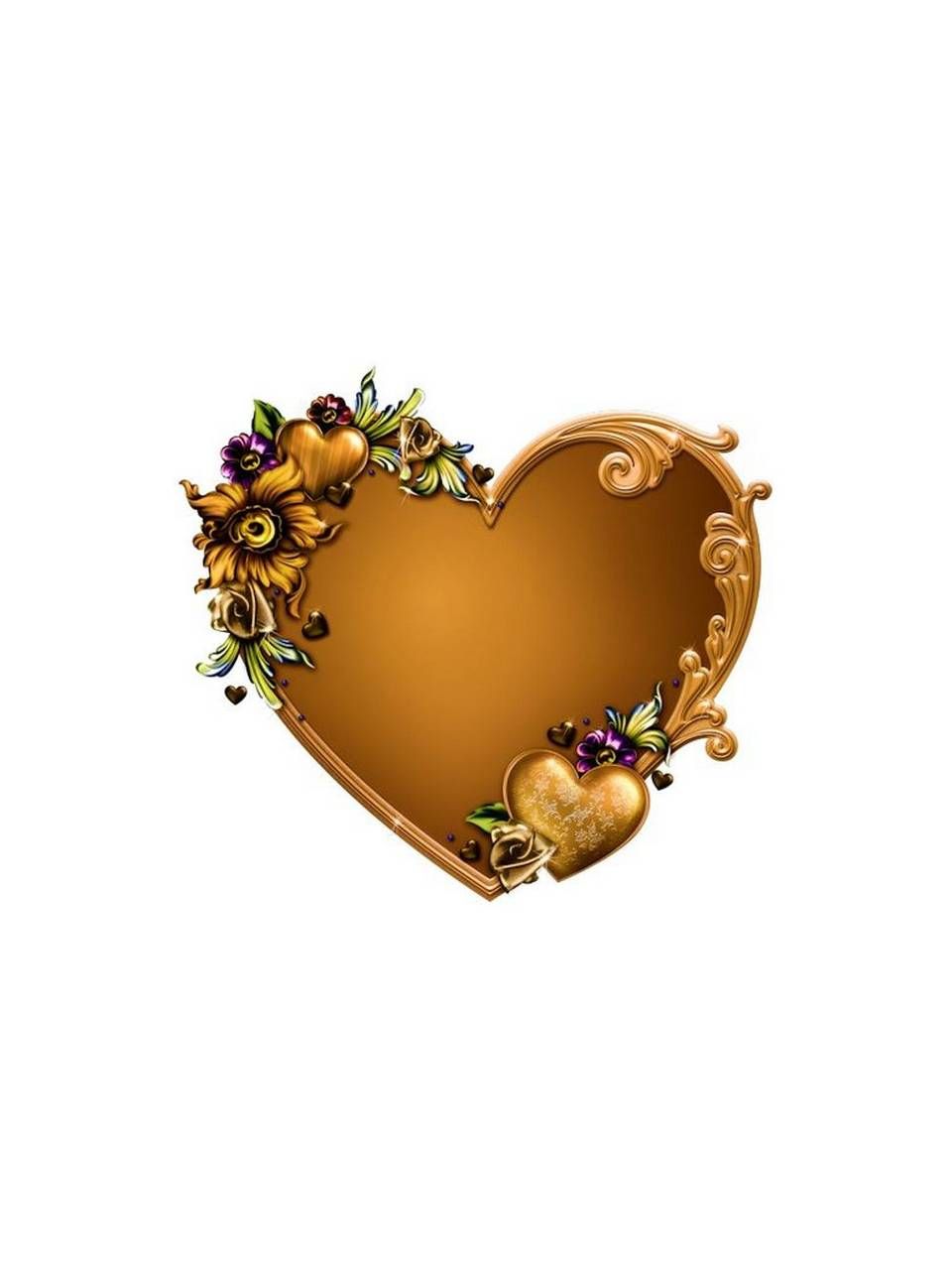 Gold Heart Wallpapers