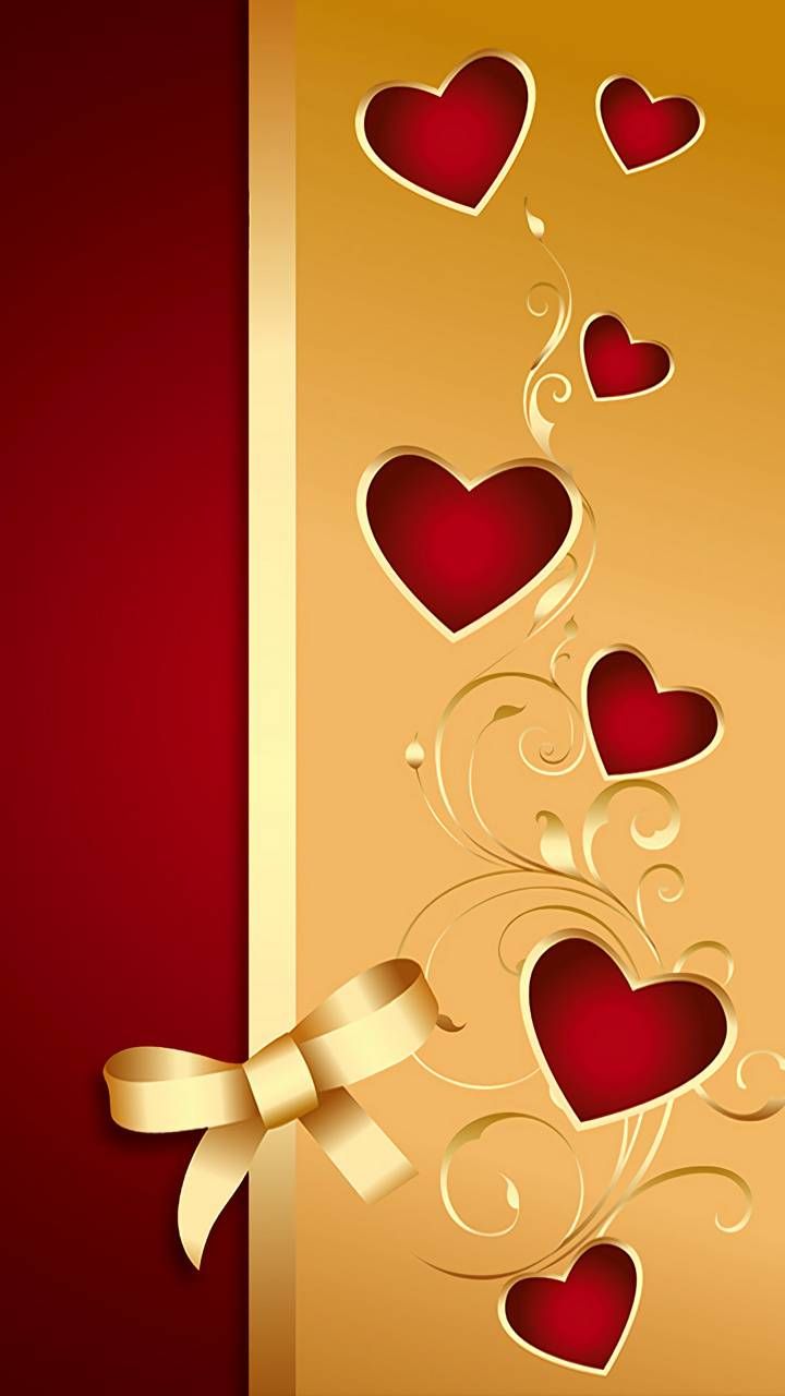 Gold Heart Wallpapers