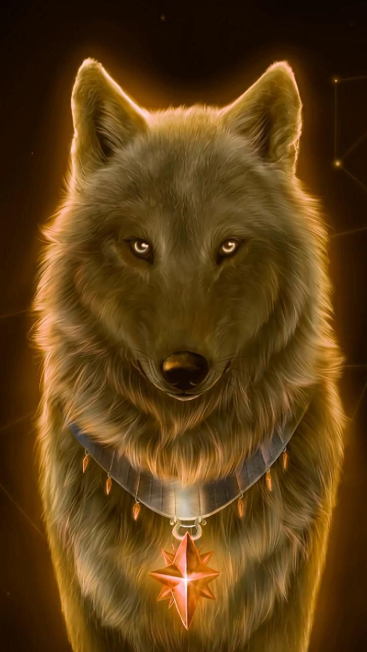 Gold Wolf Wallpapers