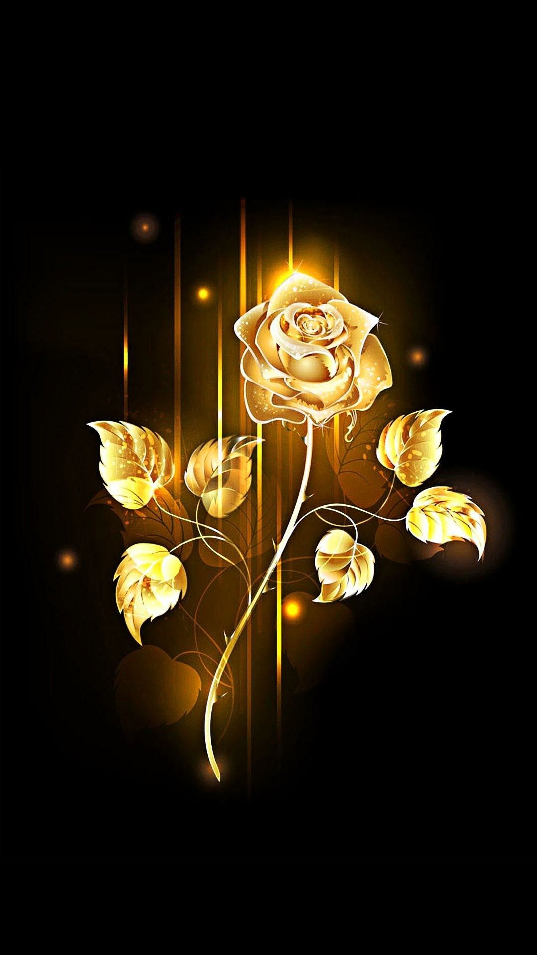 Golden Flowers Wallpapers