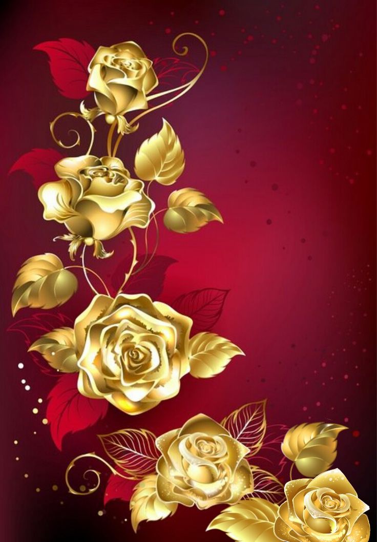 Golden Flowers Wallpapers