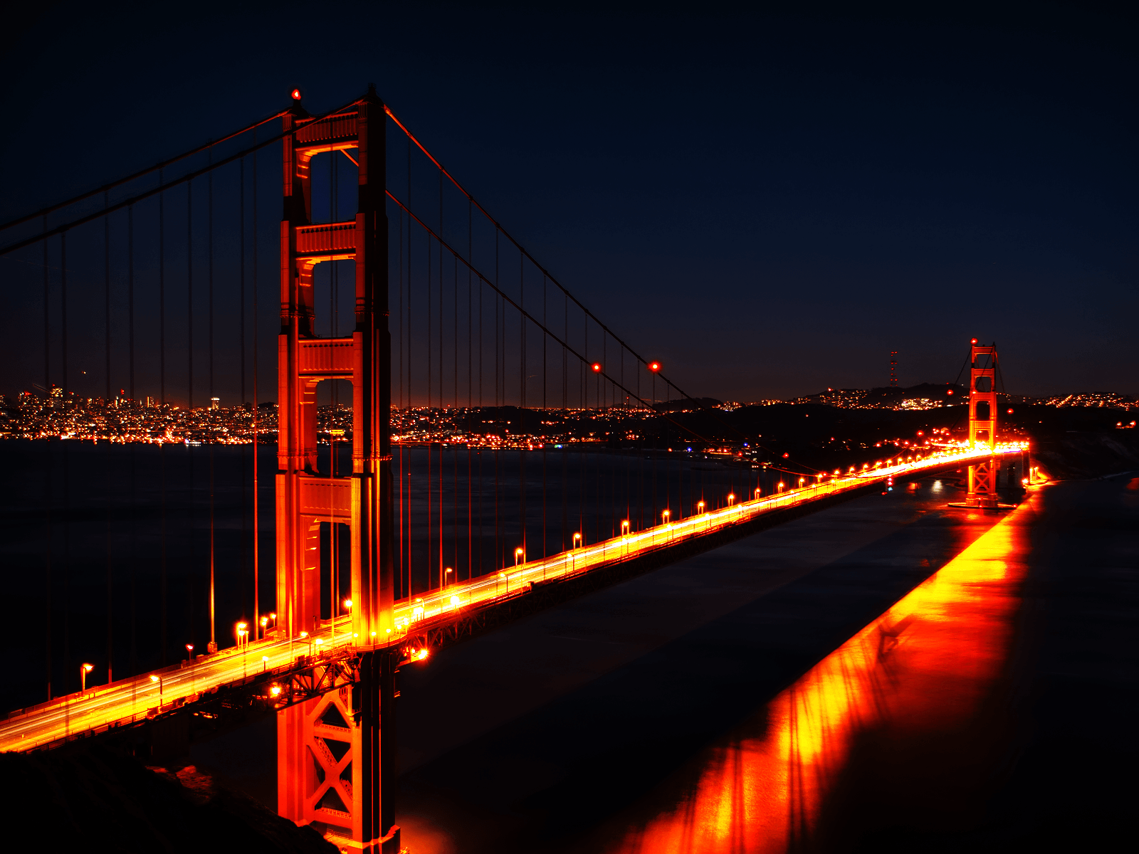 Golden Gate Bridge At Night Wallpapers