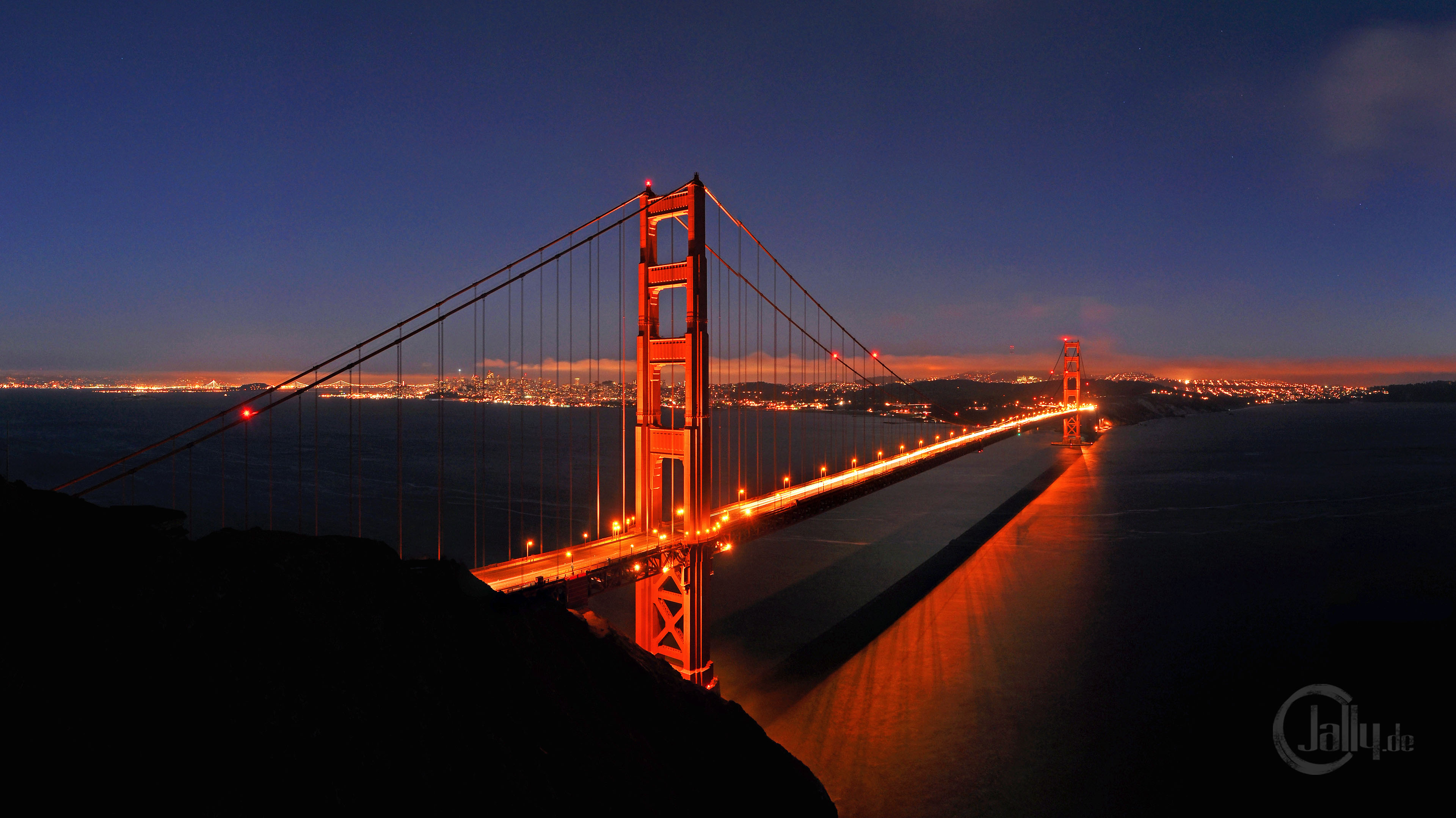 Golden Gate Bridge At Night Wallpapers