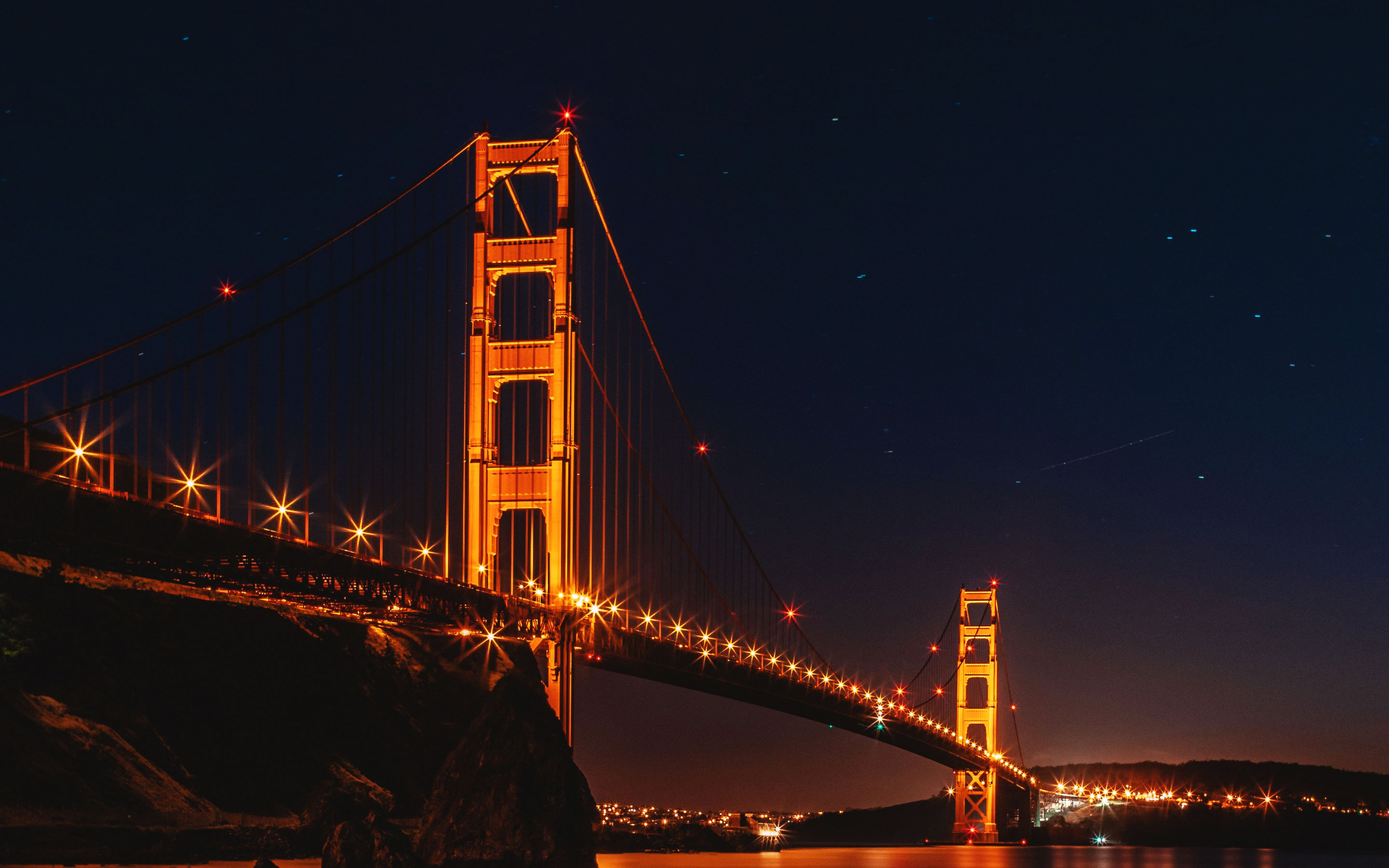 Golden Gate Bridge At Night Wallpapers