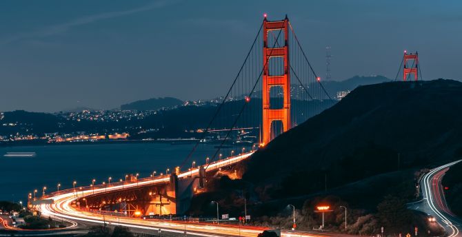 Golden Gate Bridge At Night Wallpapers