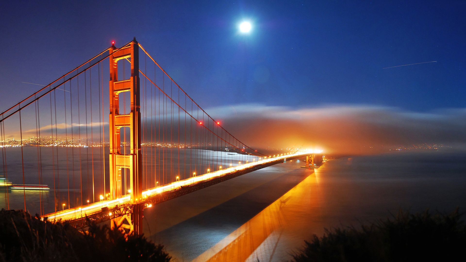 Golden Gate Bridge At Night Wallpapers
