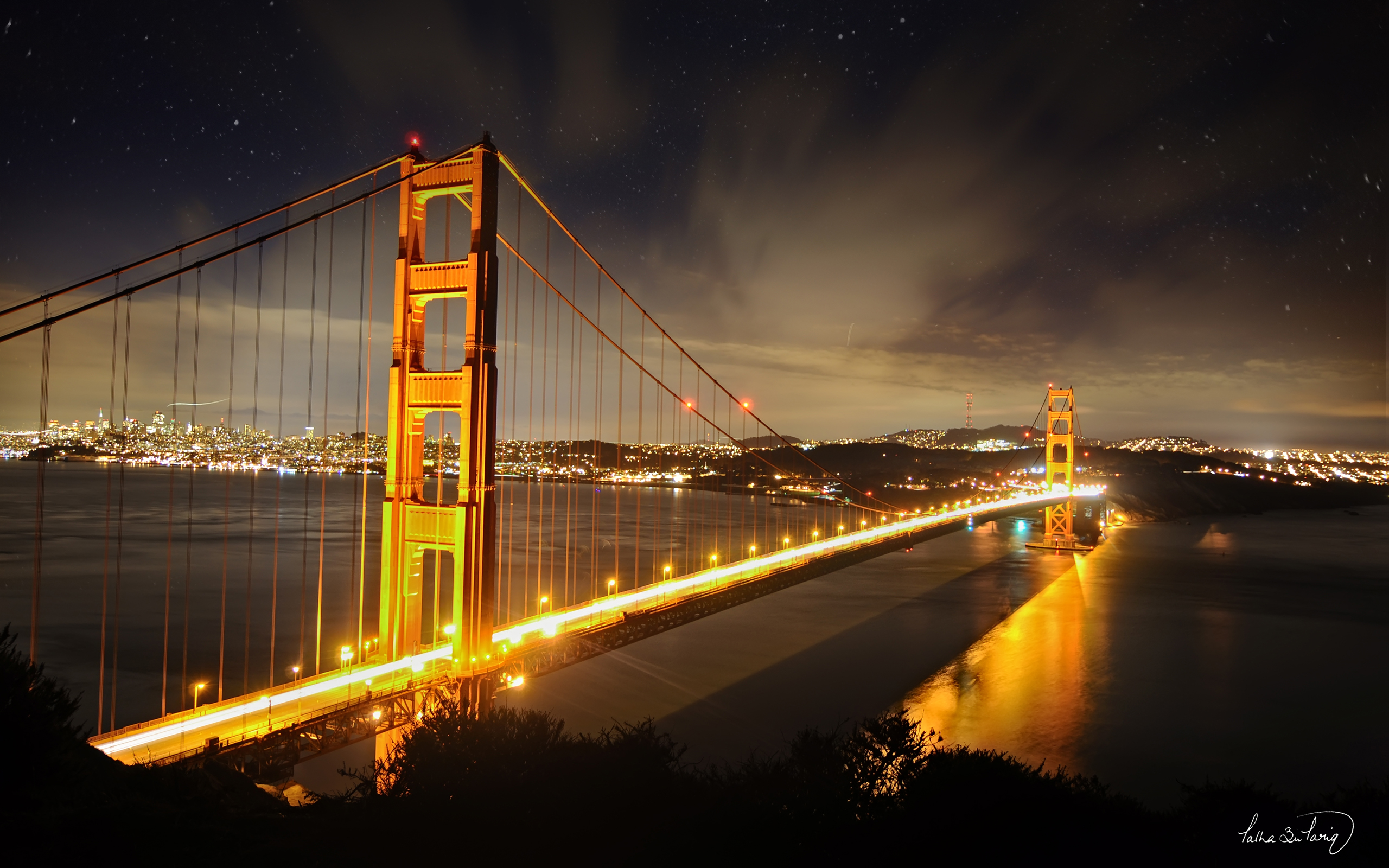 Golden Gate Bridge At Night Wallpapers