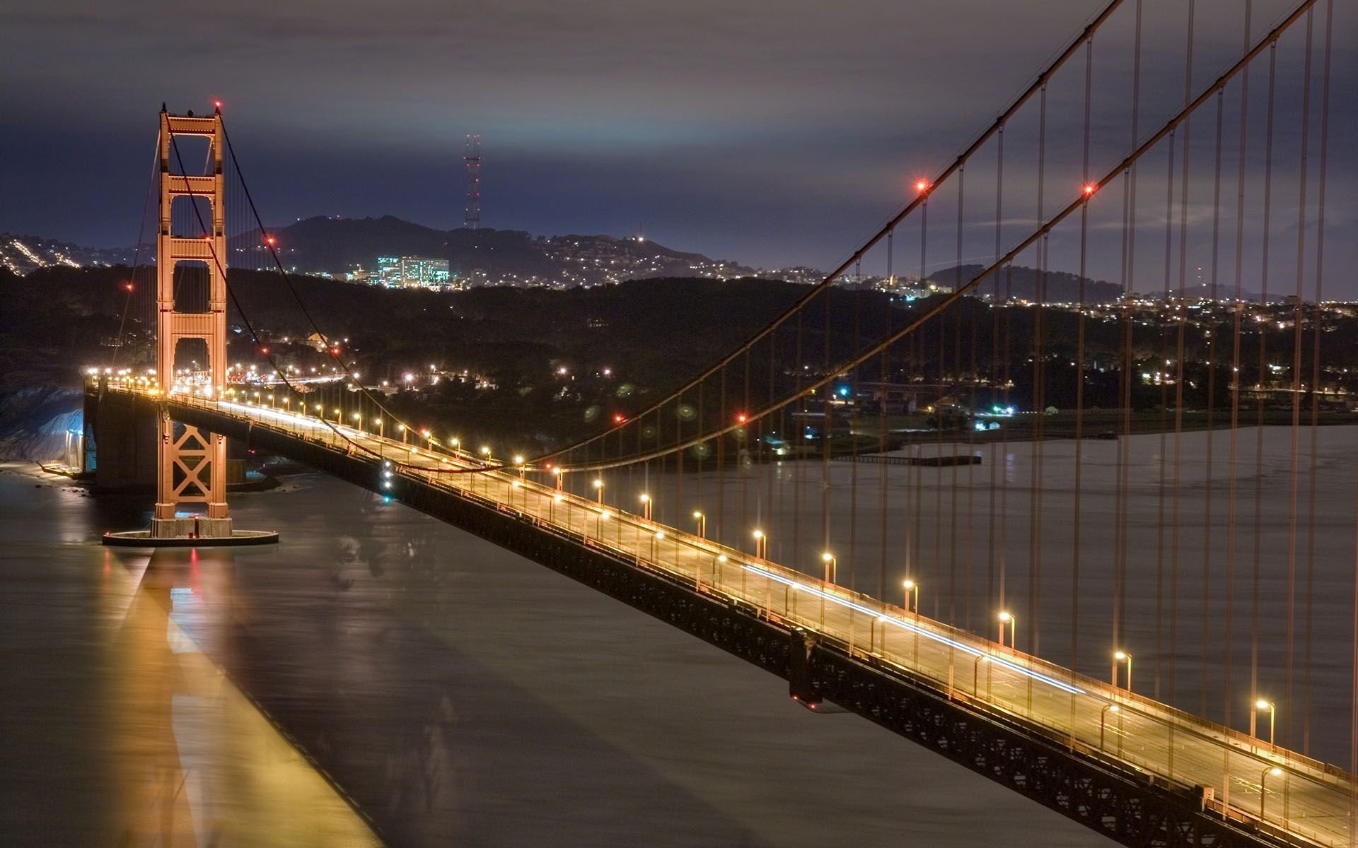 Golden Gate Bridge At Night Wallpapers