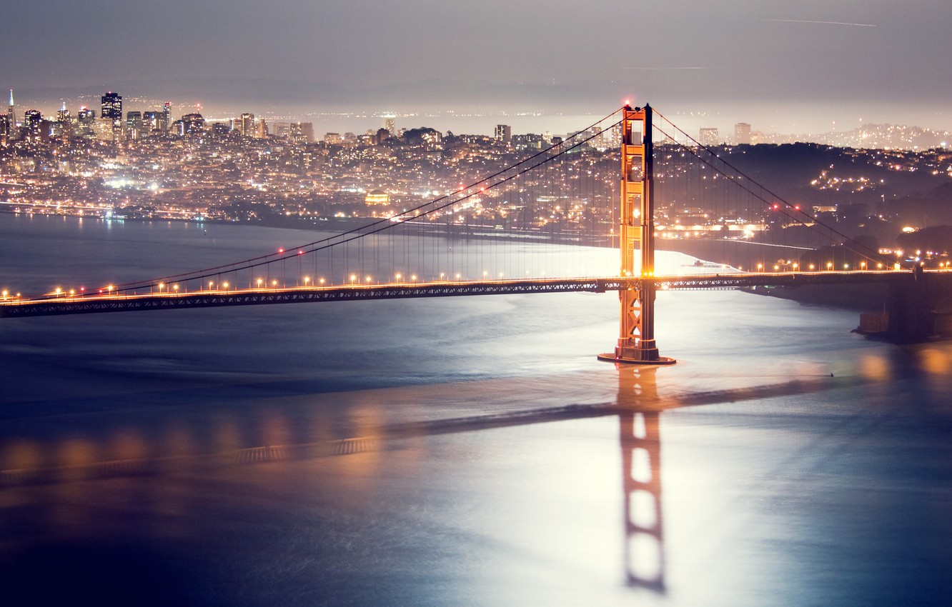 Golden Gate Bridge At Night Wallpapers