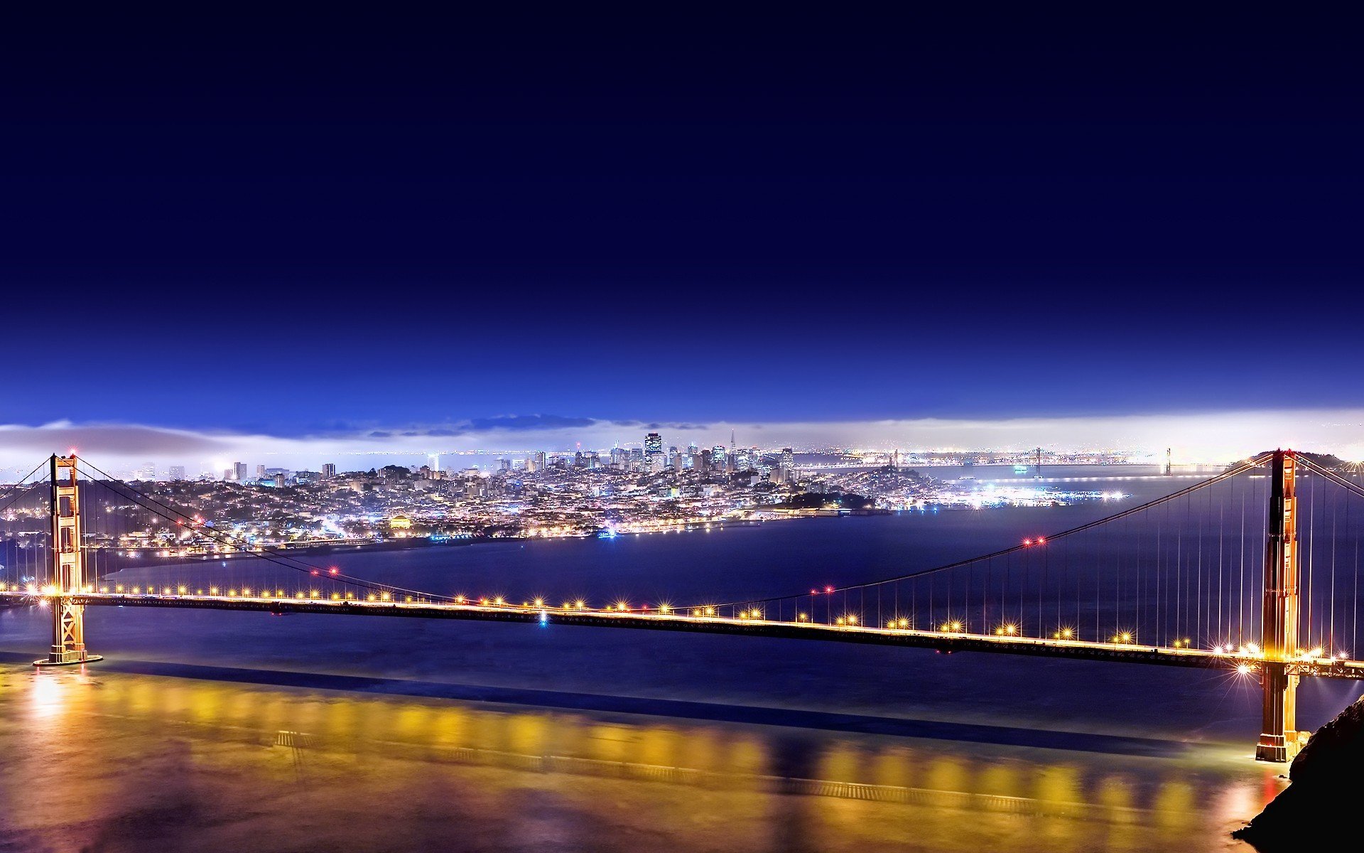 Golden Gate Bridge At Night Wallpapers