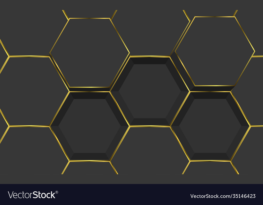 Golden Hexagon Wallpapers