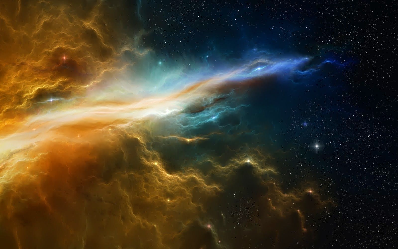 Golden Nebula Wallpapers