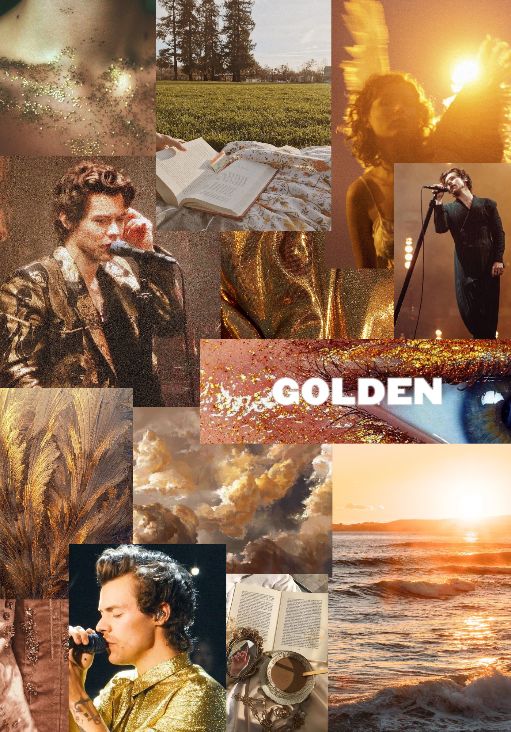 Golden Harry Styles Wallpapers