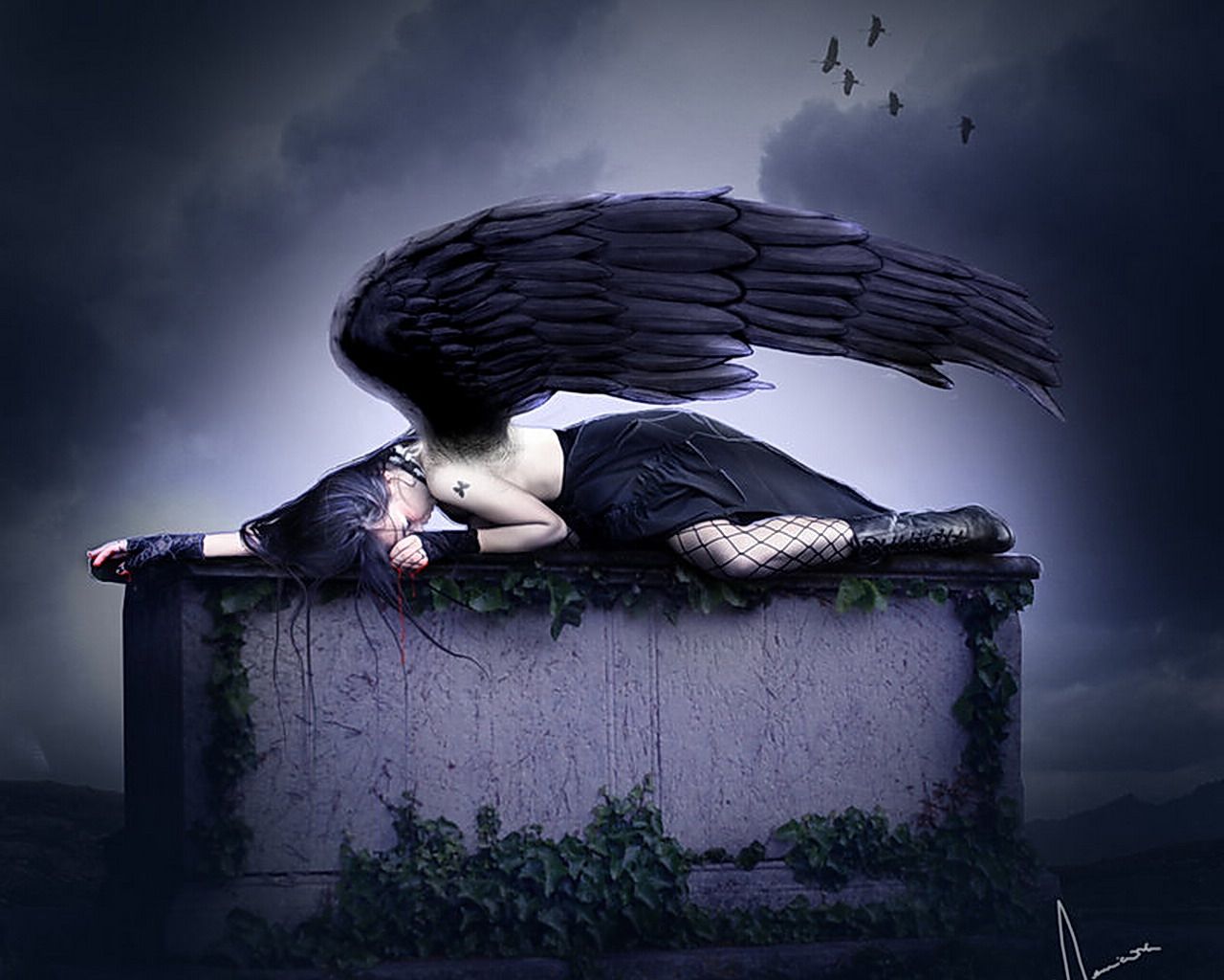 Gothic Angel Wallpapers