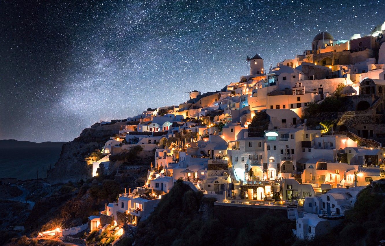 Greece Night Wallpapers