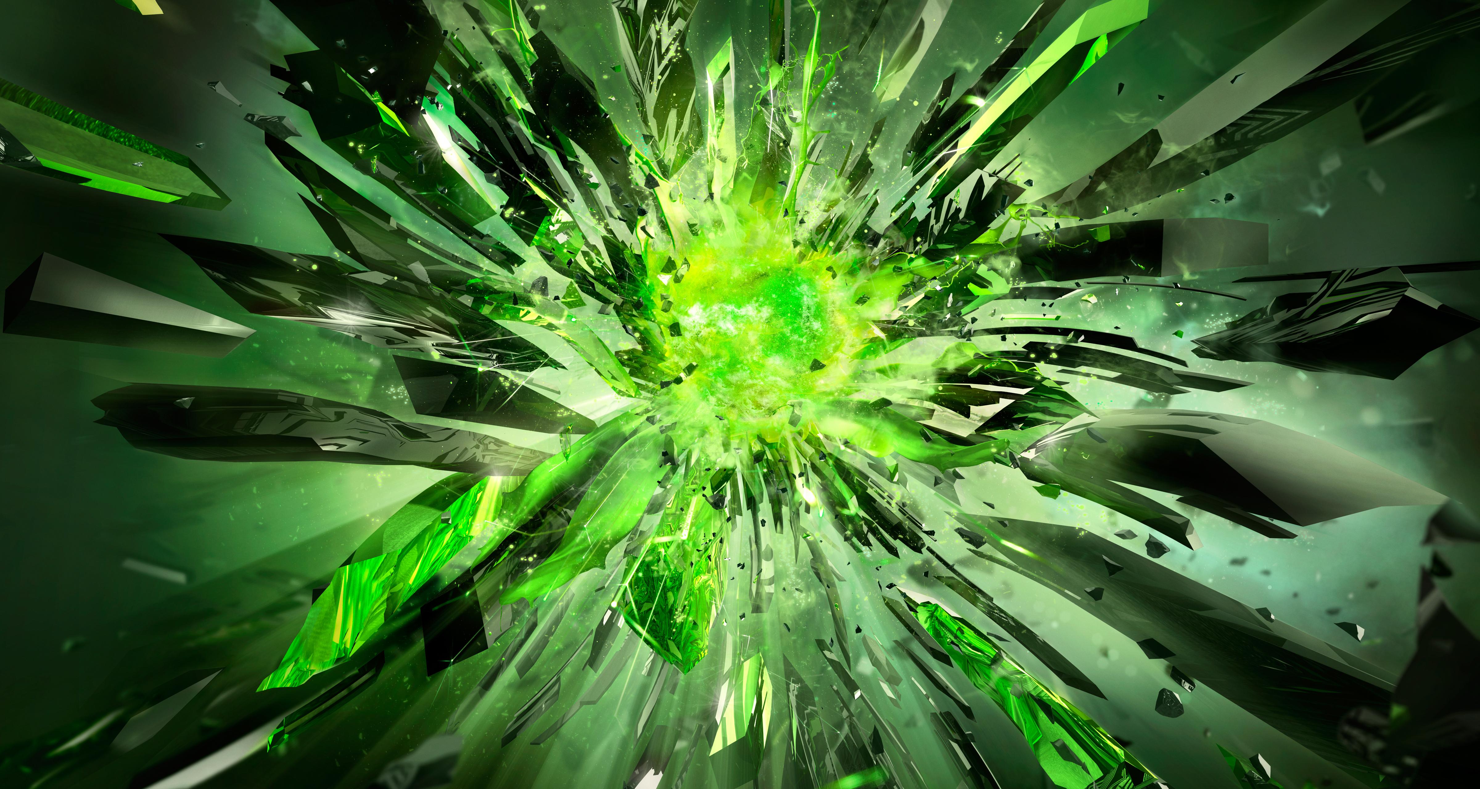 Green Crystals Wallpapers