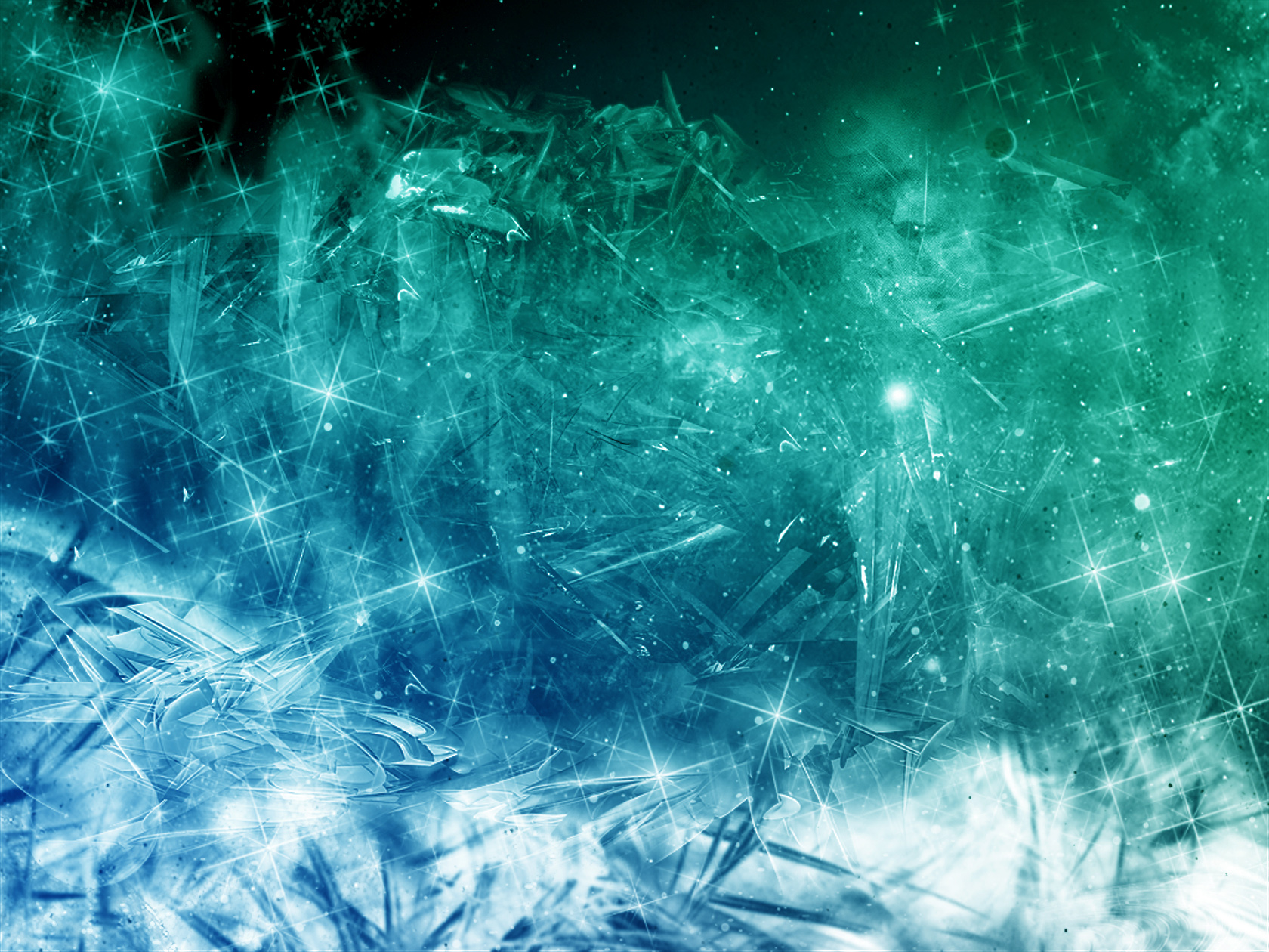 Green Crystals Wallpapers