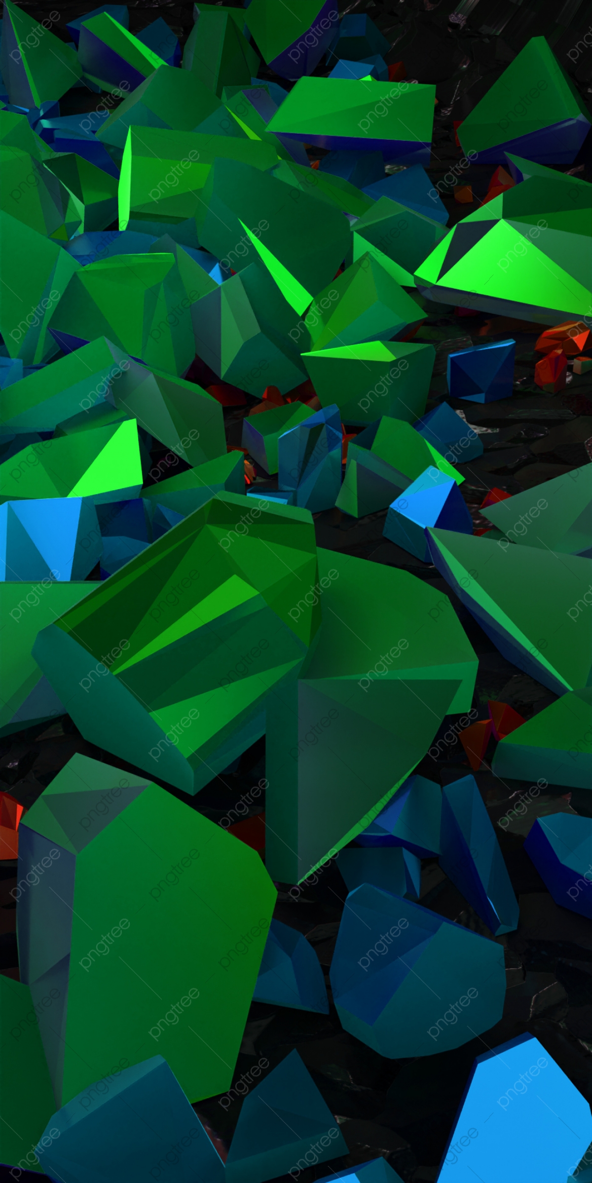 Green Crystals Wallpapers