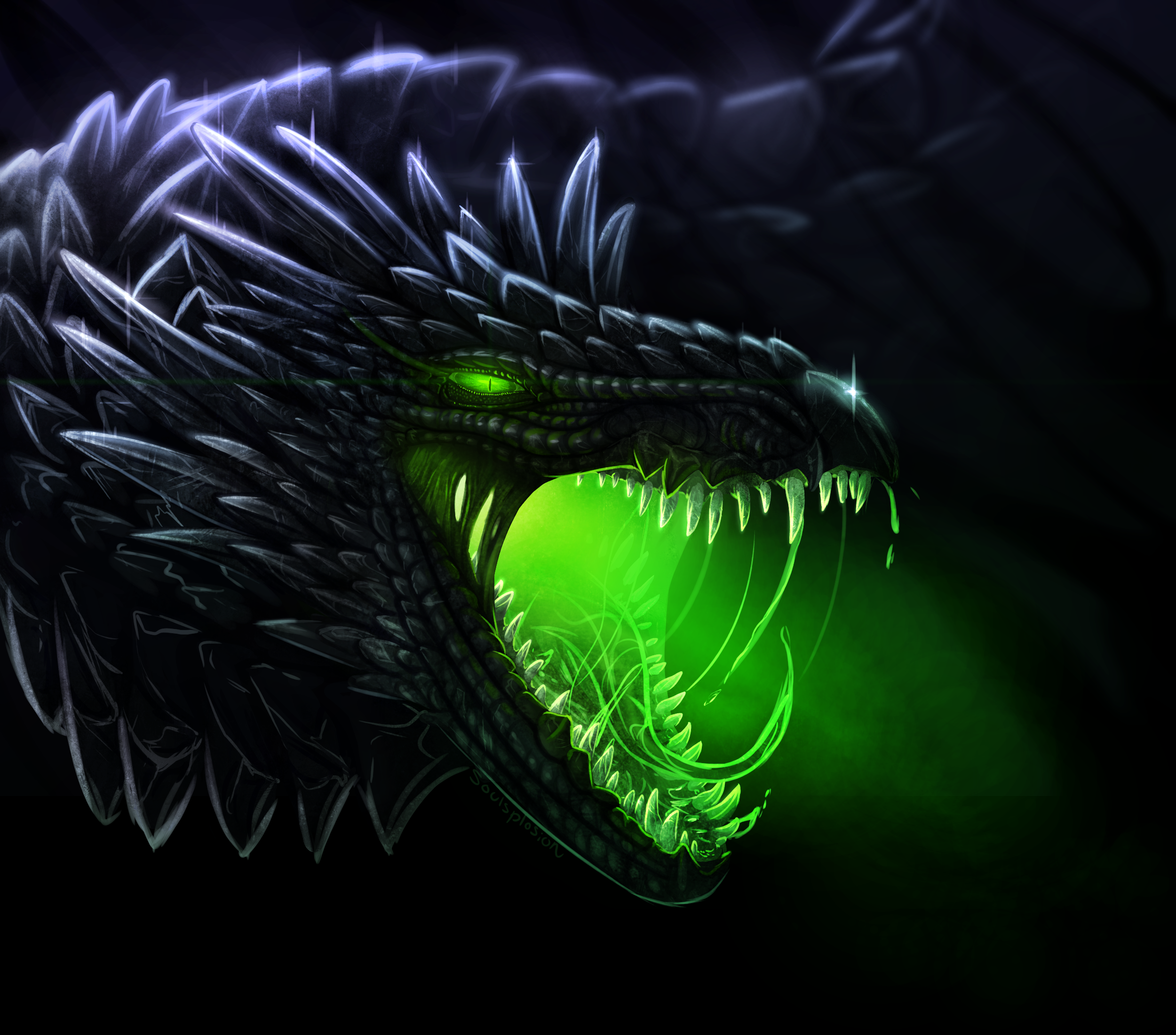 Green Dragon Eye Wallpapers