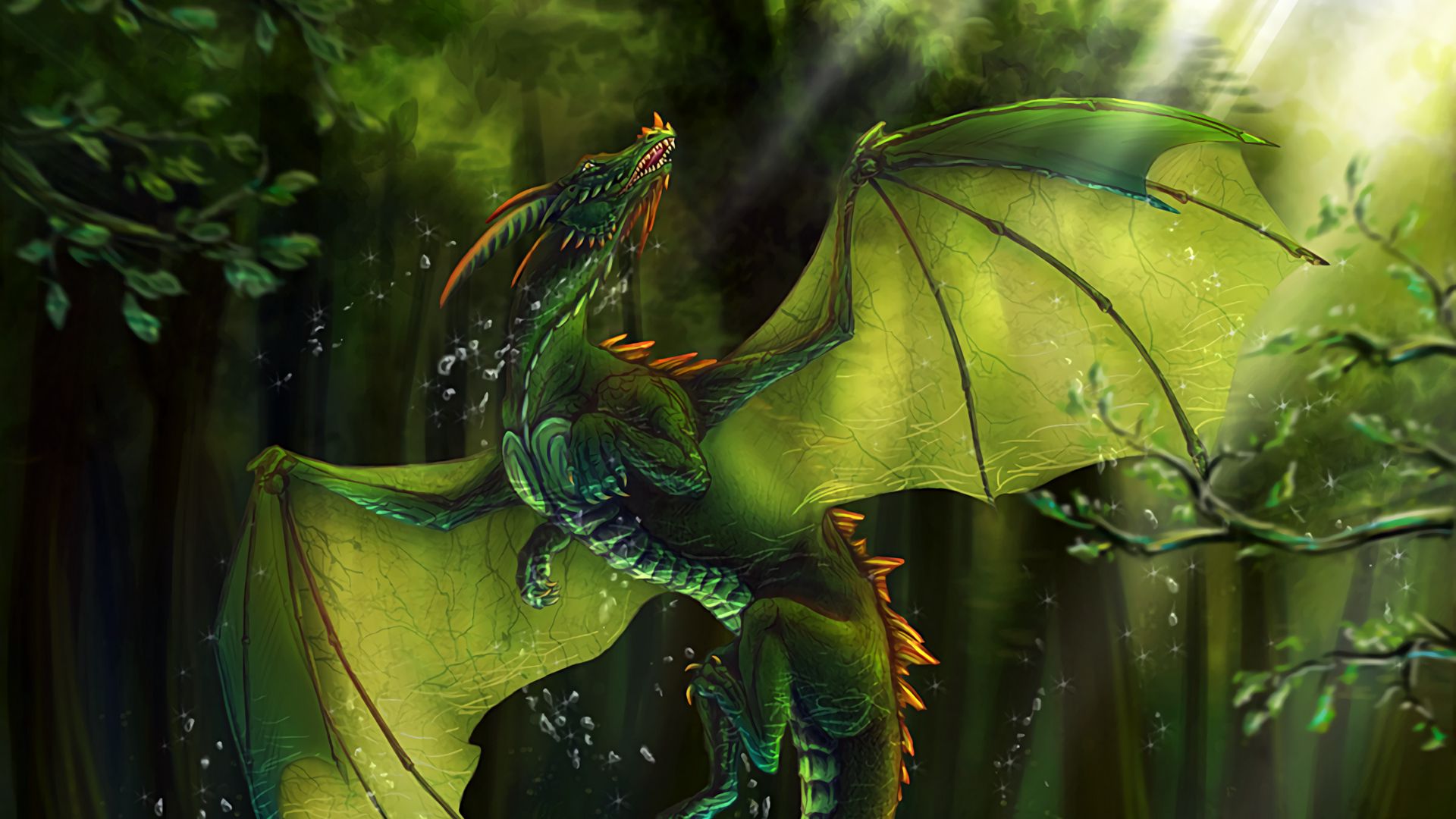 Green Dragon Eye Wallpapers