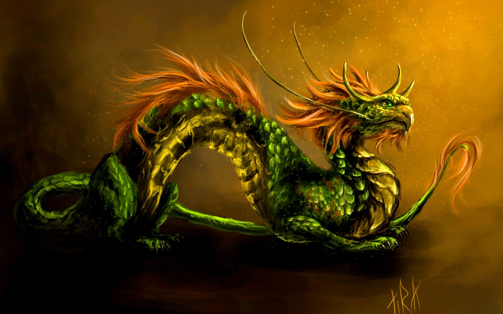 Green Dragon Eye Wallpapers