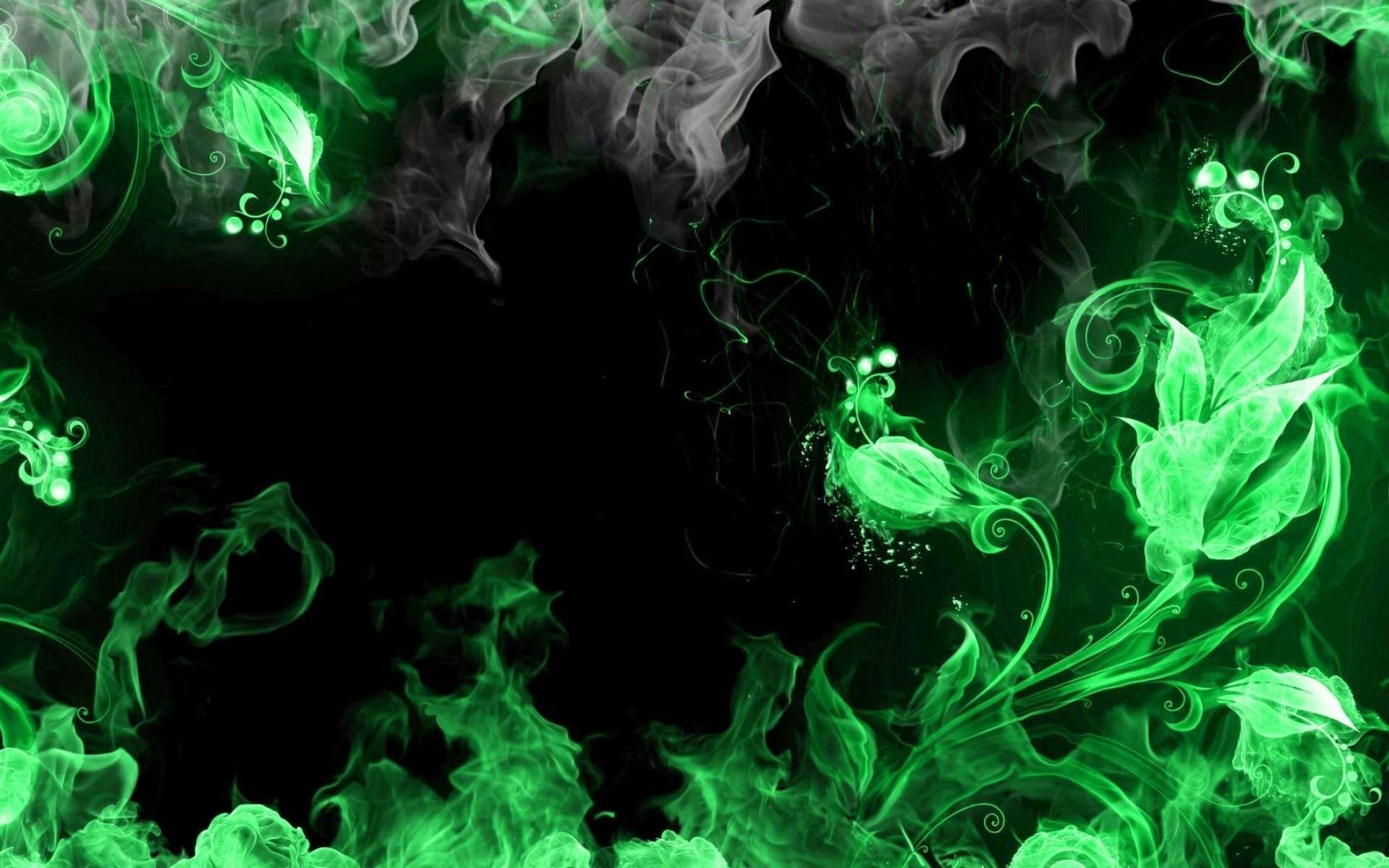 Green Flames Wallpapers