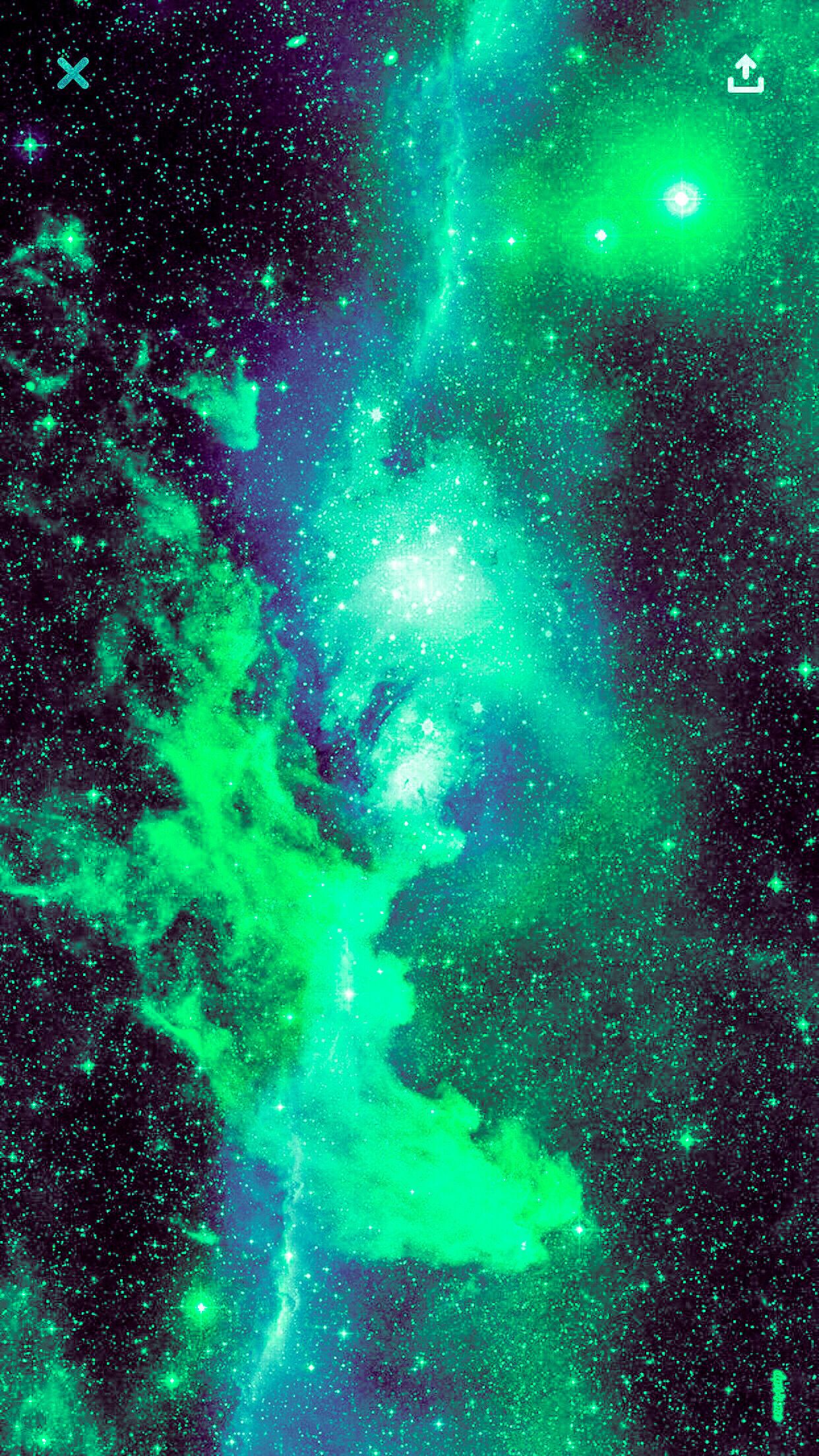 Green Galaxy Wallpapers