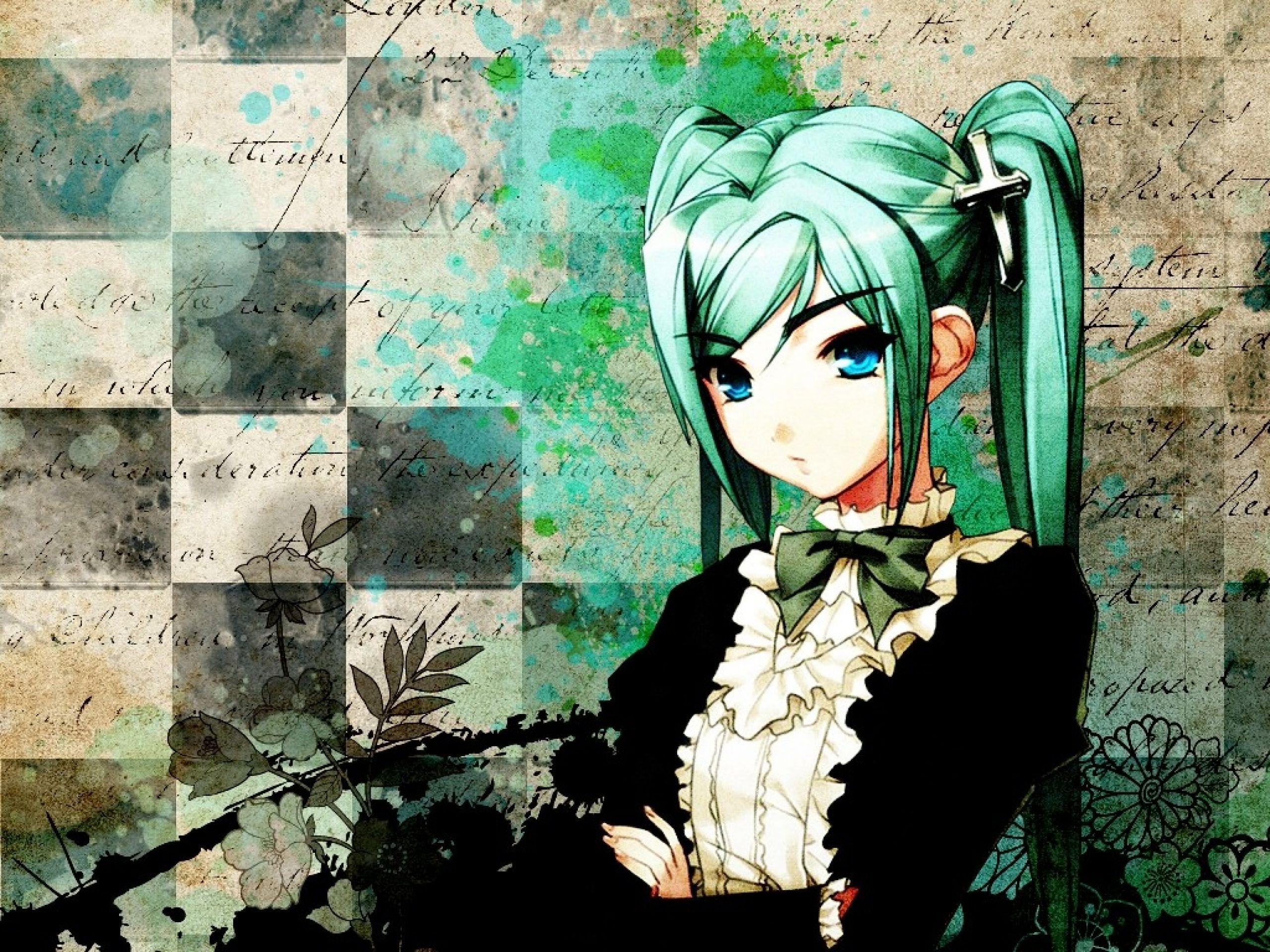 Green Hair Girl Wallpapers