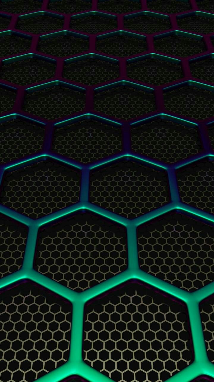 Green Hexagon Wallpapers