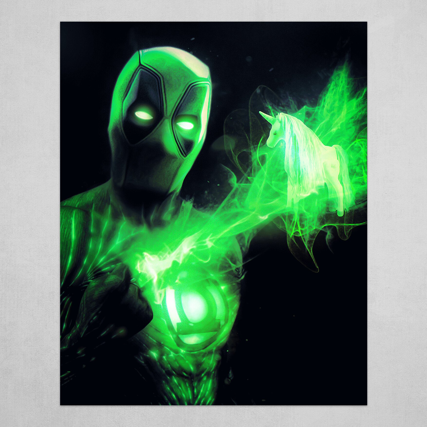 Green Lantern Deadpool Poster Wallpapers