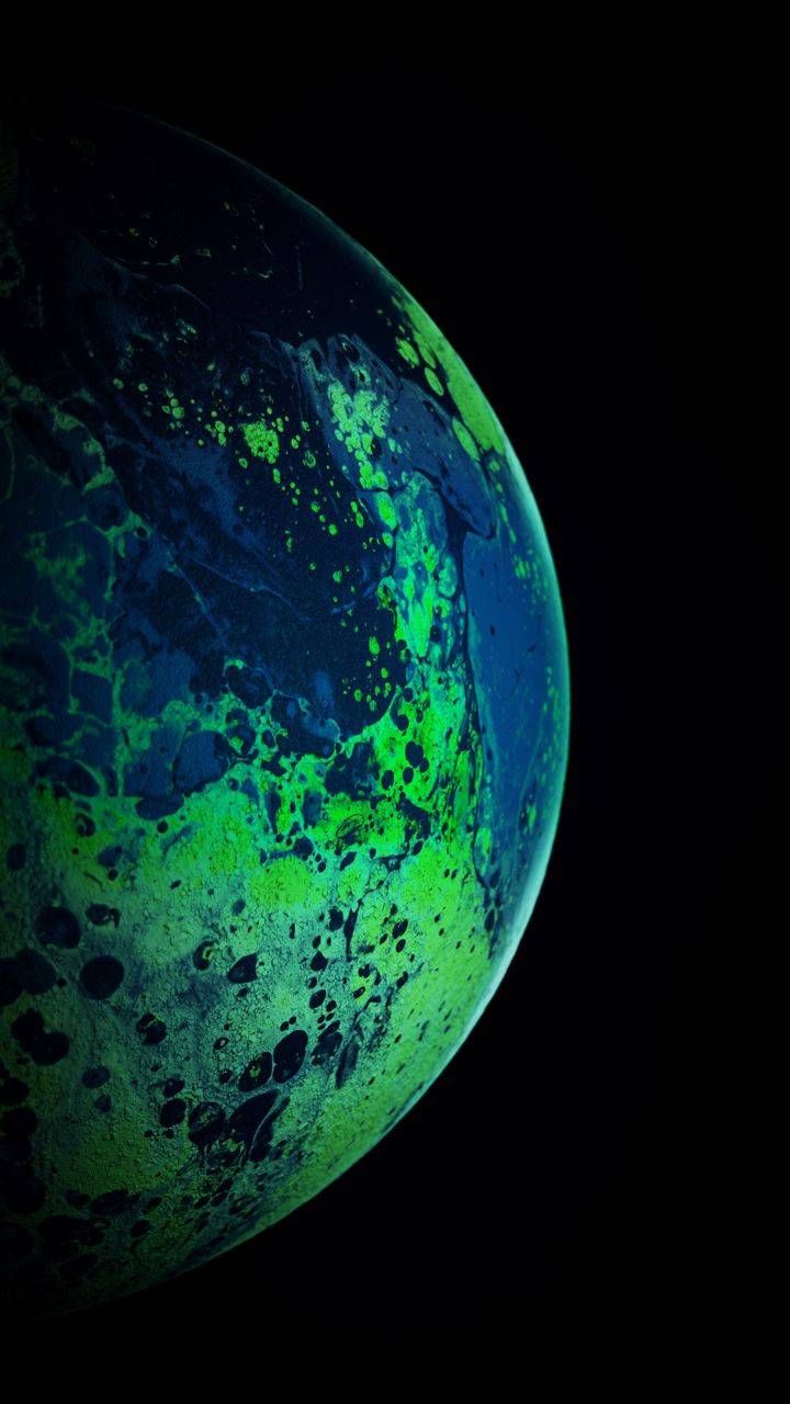 Green Planets In Space Wallpapers