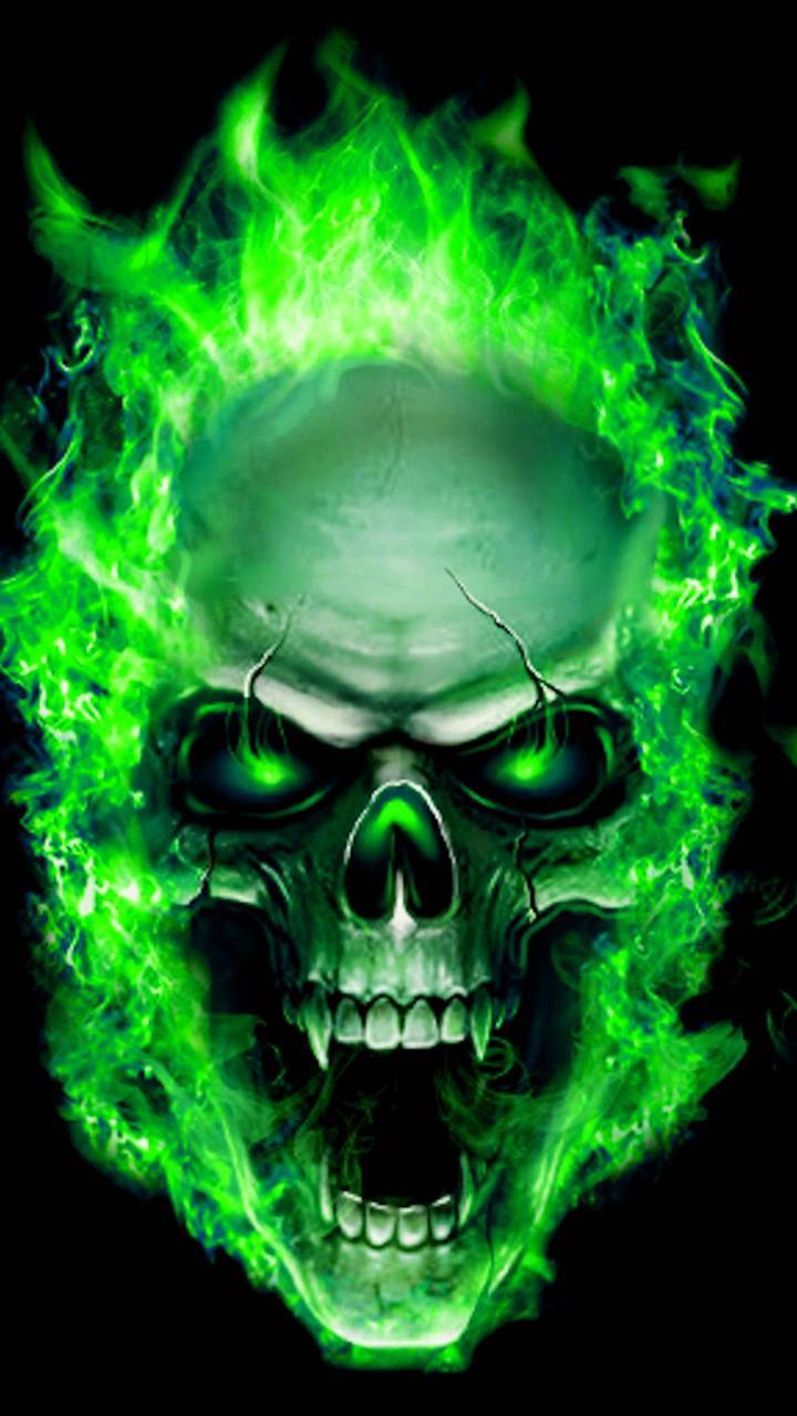 Green Skull Wallpapers