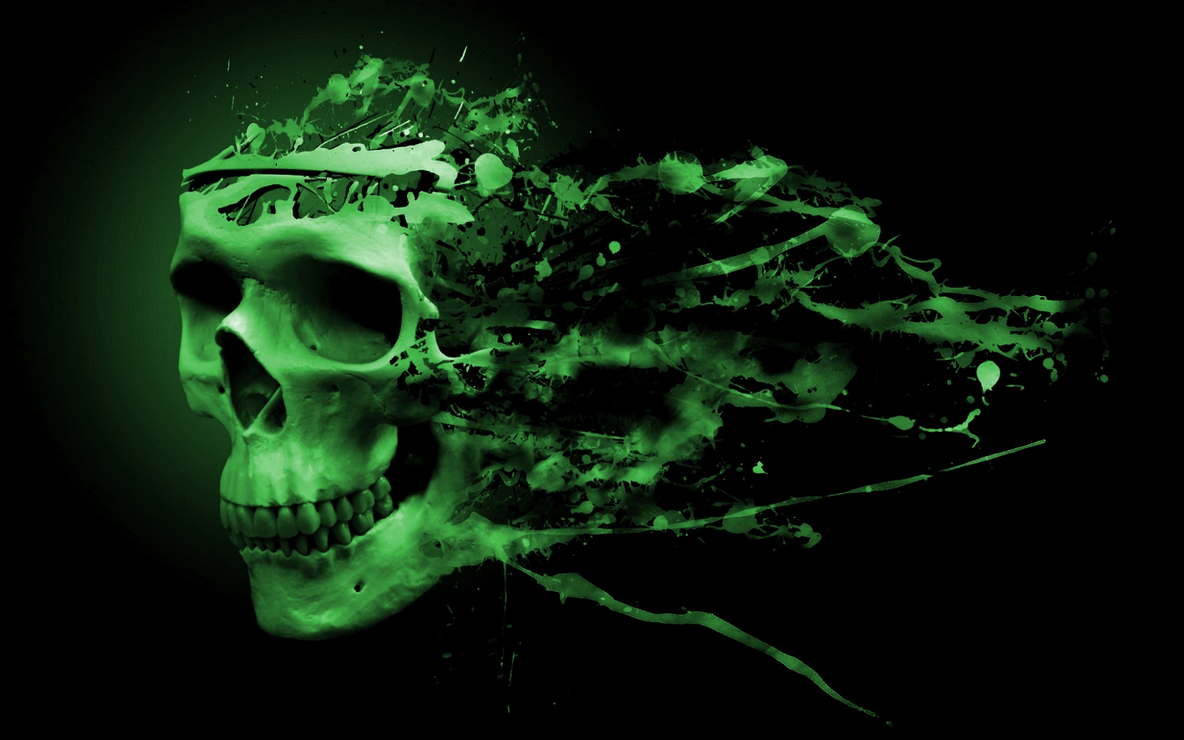 Green Skull Wallpapers