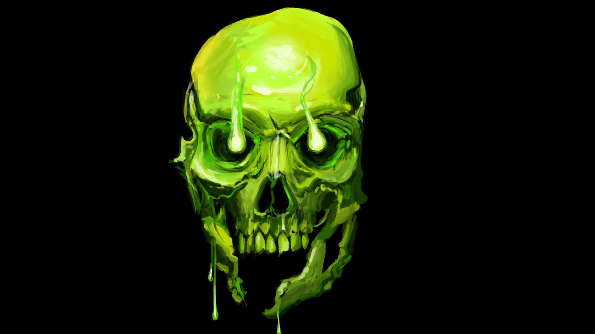 Green Skull Wallpapers