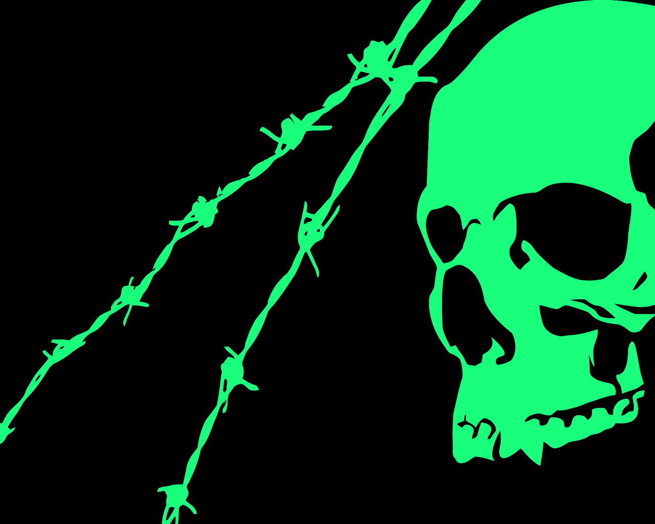 Green Skull Wallpapers