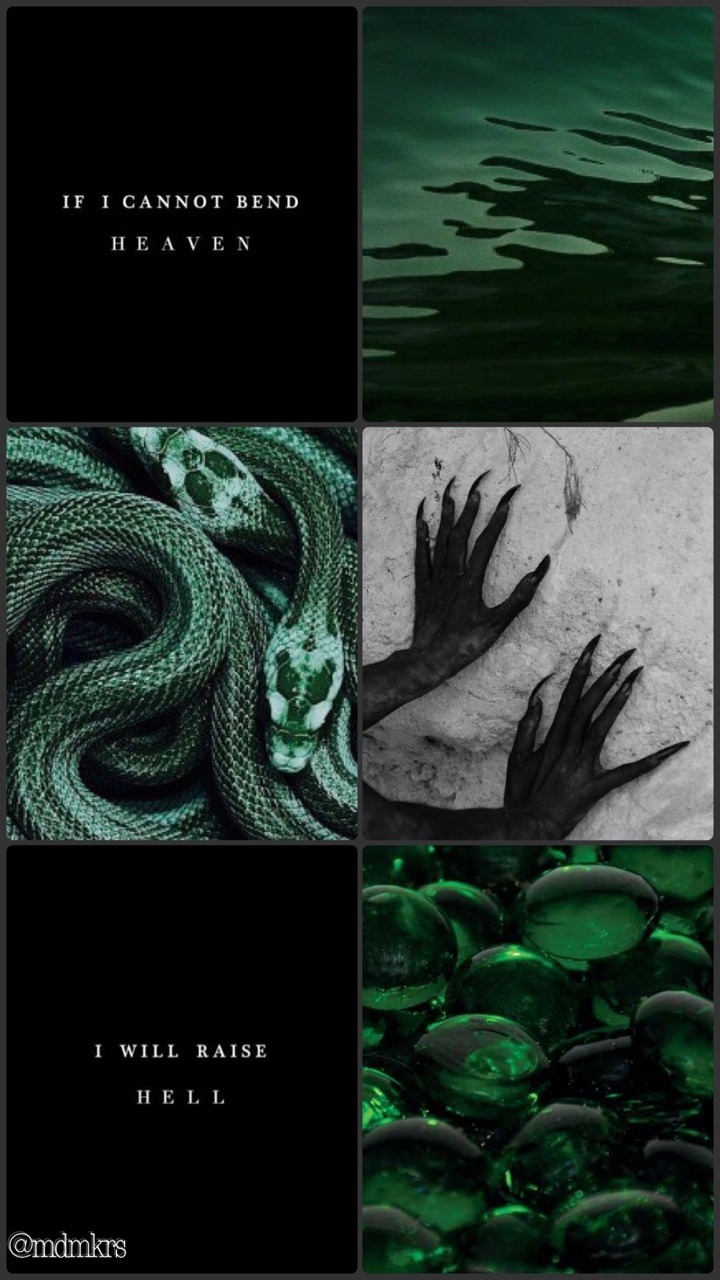 Green Slytherin Aesthetic Wallpapers