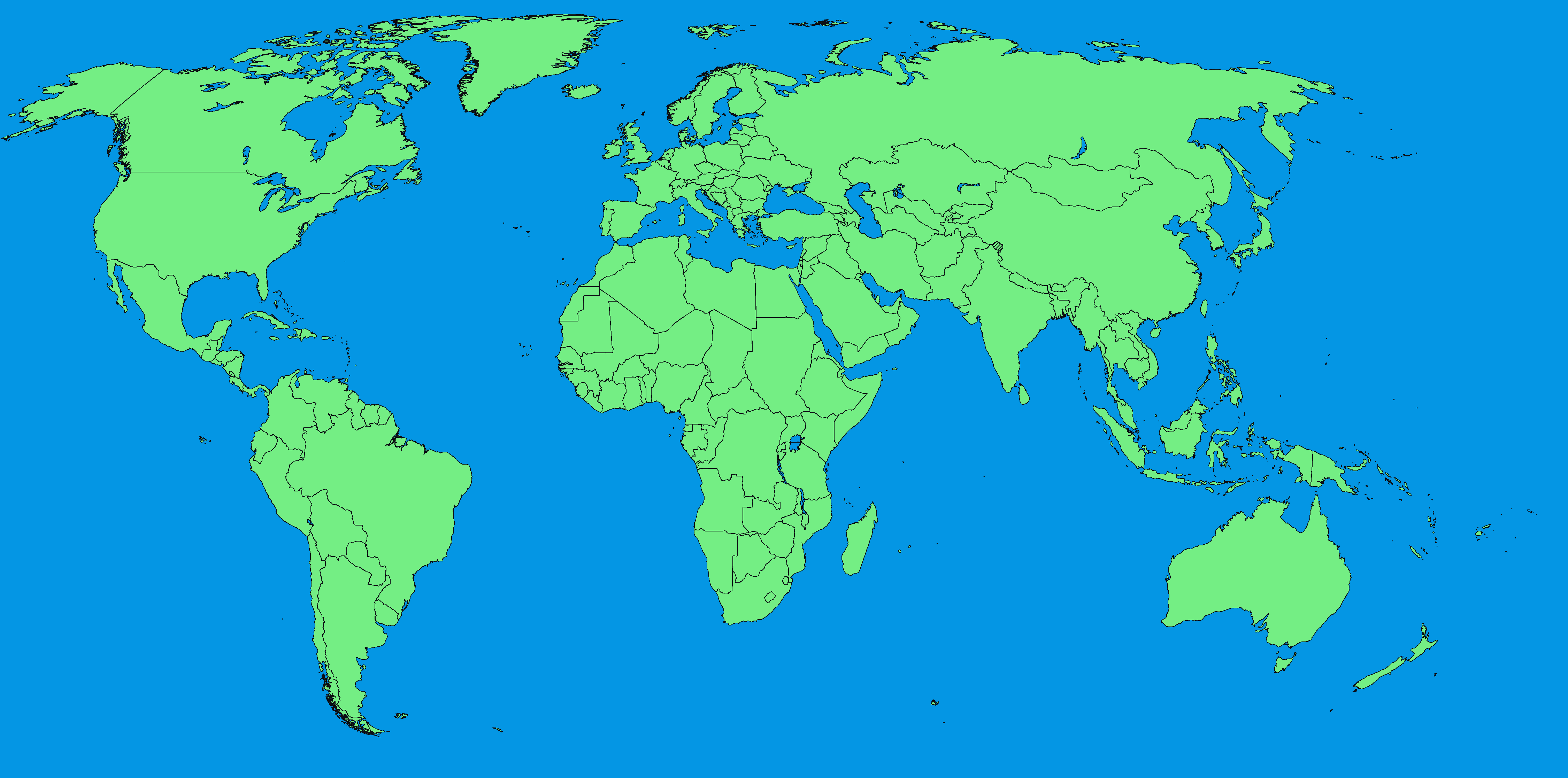 Green World Map Wallpapers