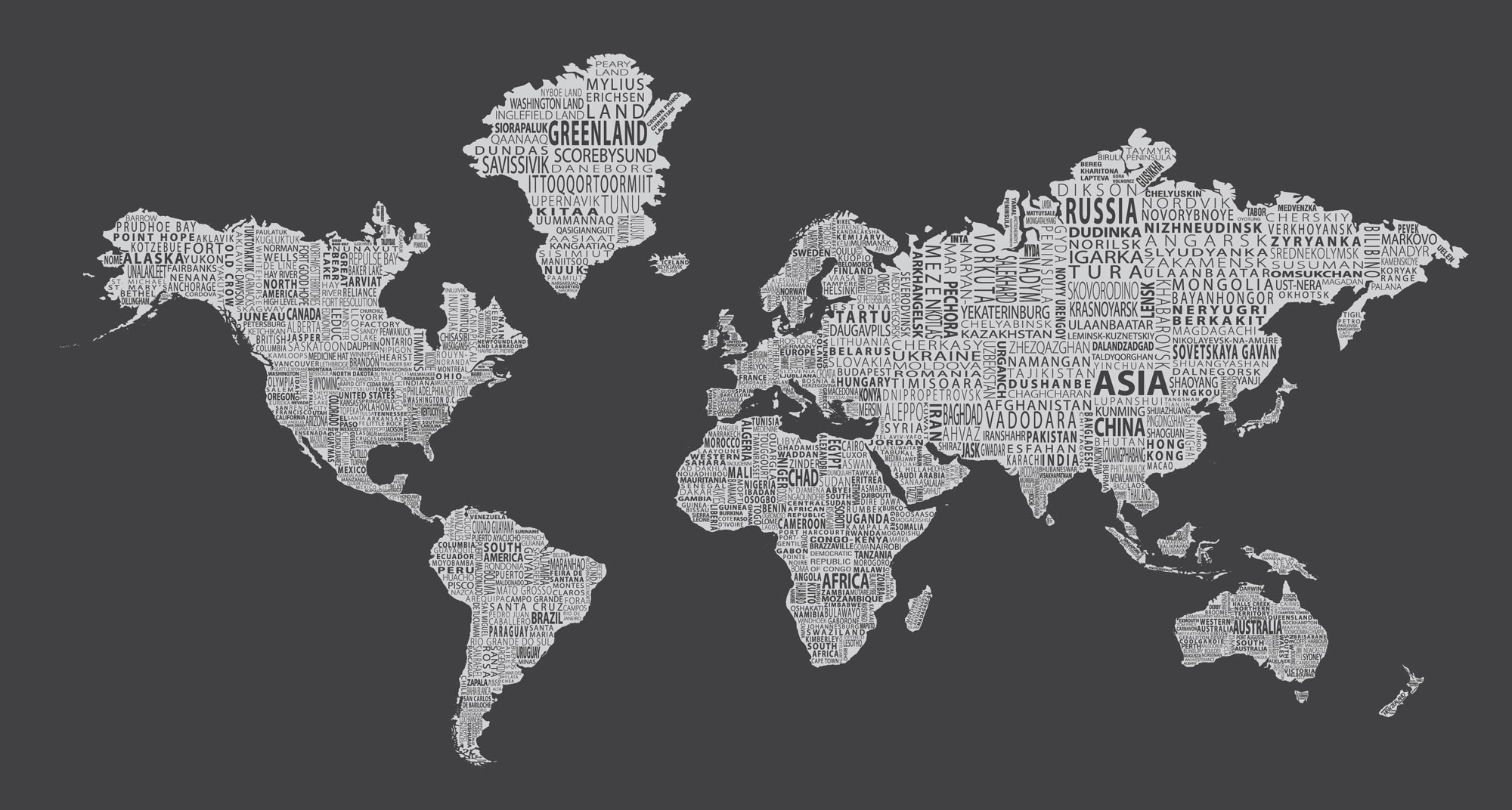 Grey World Map Wallpapers