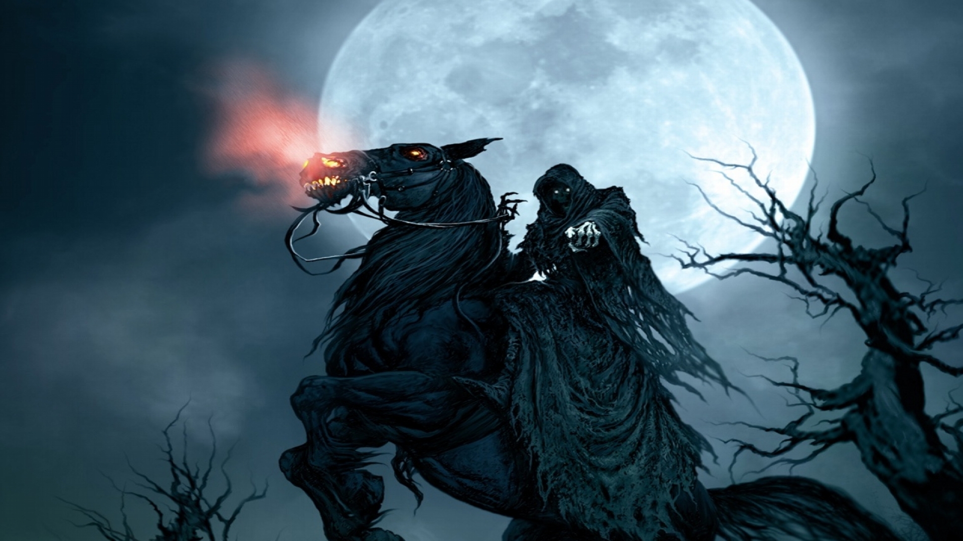 Grim Reaper On Horse Wallpapers