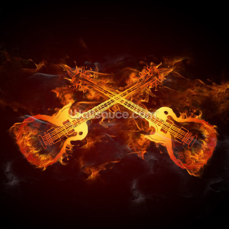 Guitar On Fire Wallpapers