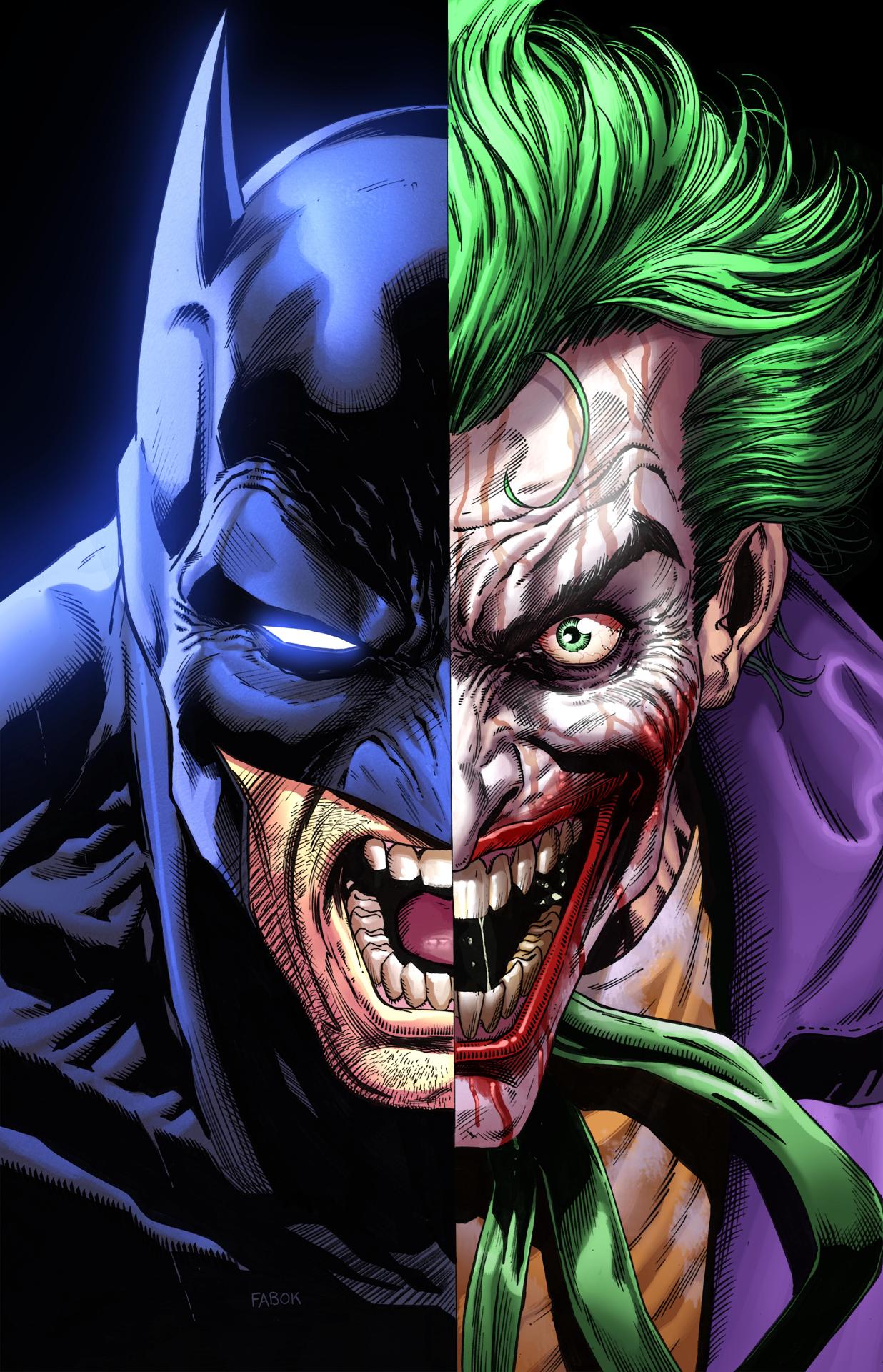 Half Batman Half Joker Wallpapers