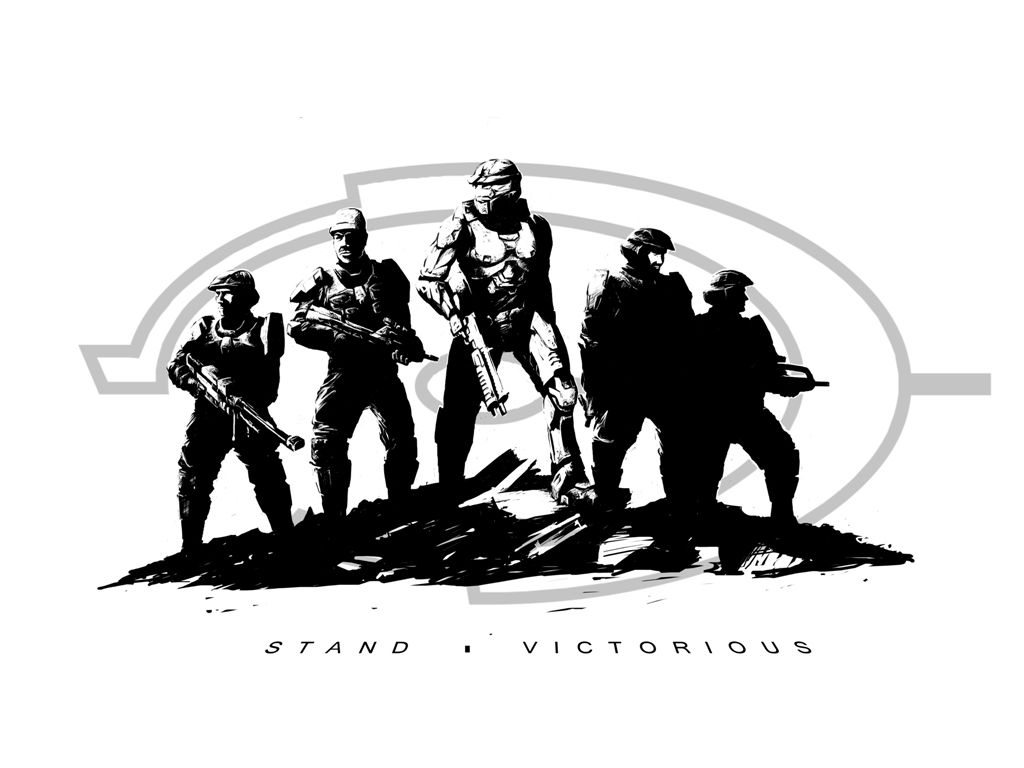 Halo Black And White Wallpapers