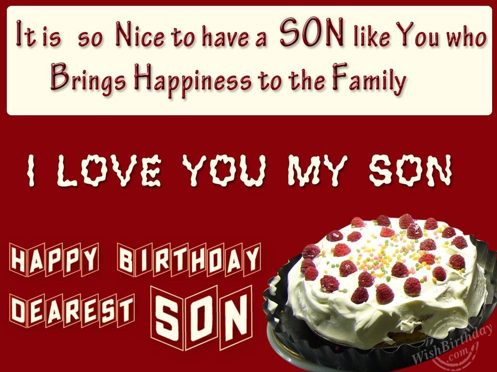 Happy Birthday To My Son Images Wallpapers