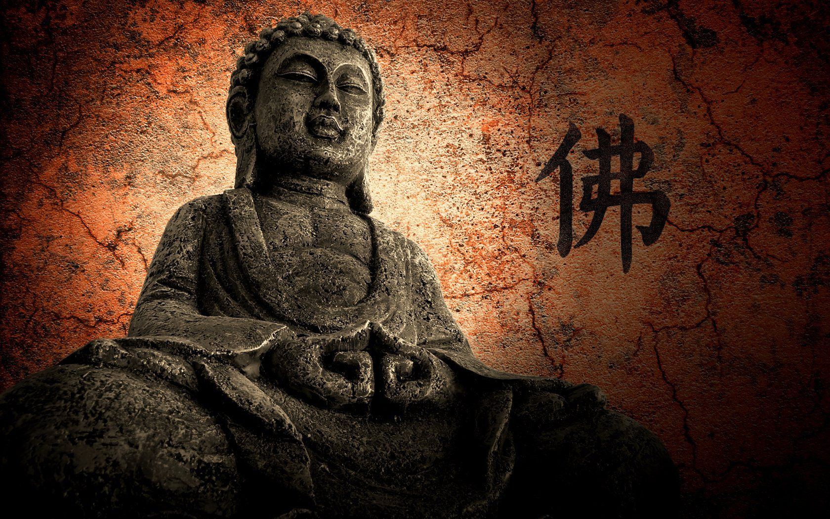 Happy Buddha Painting Wallpapers