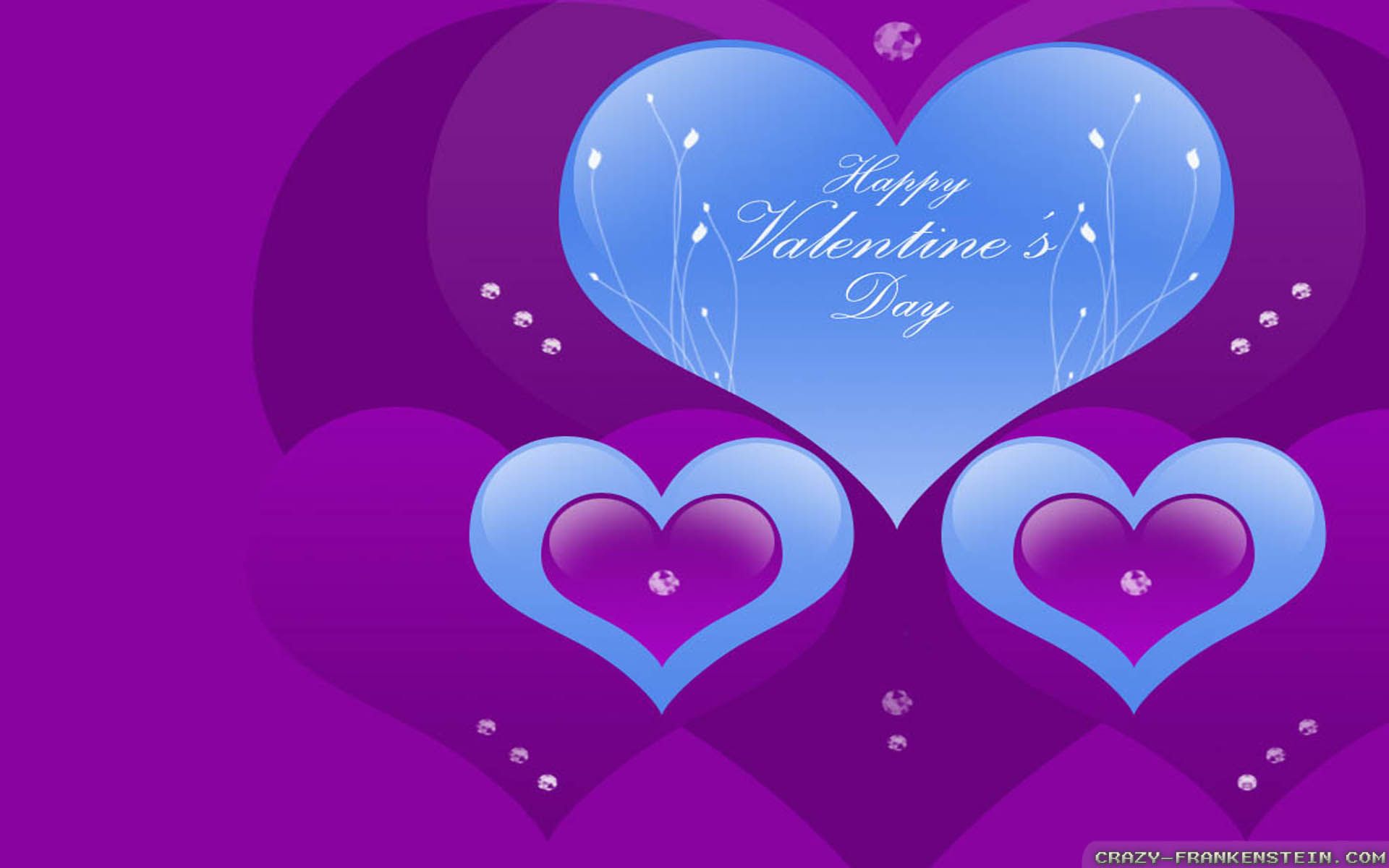 Happy Valentines Day Purple Wallpapers