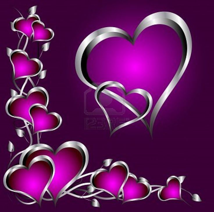 Happy Valentines Day Purple Wallpapers